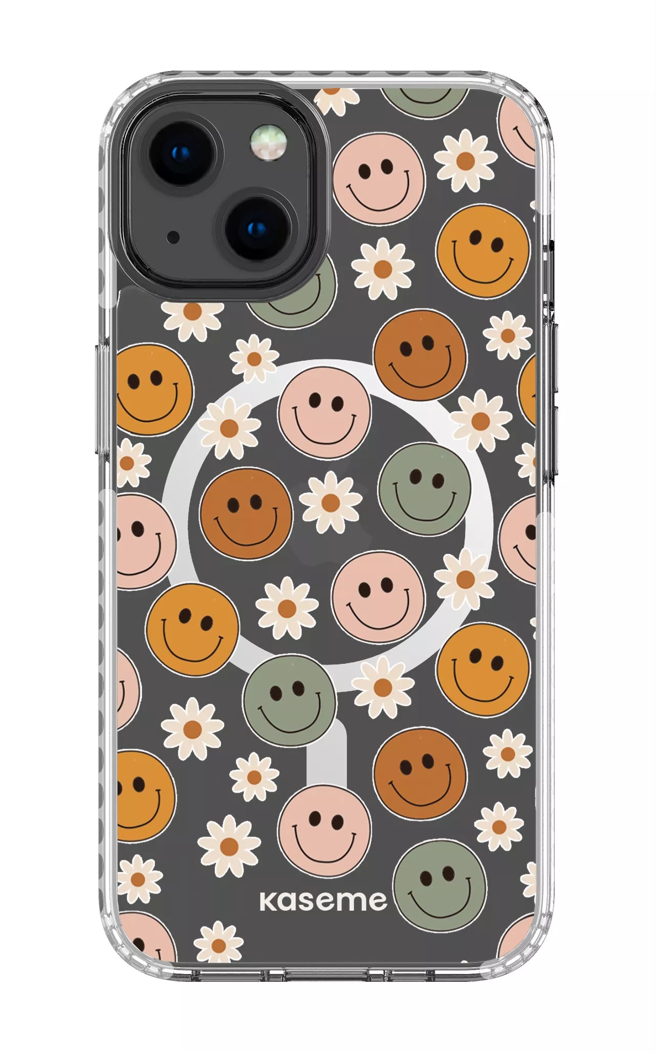 iPhone 13 Clear Case Magsafe - White Smirk Clear Case -