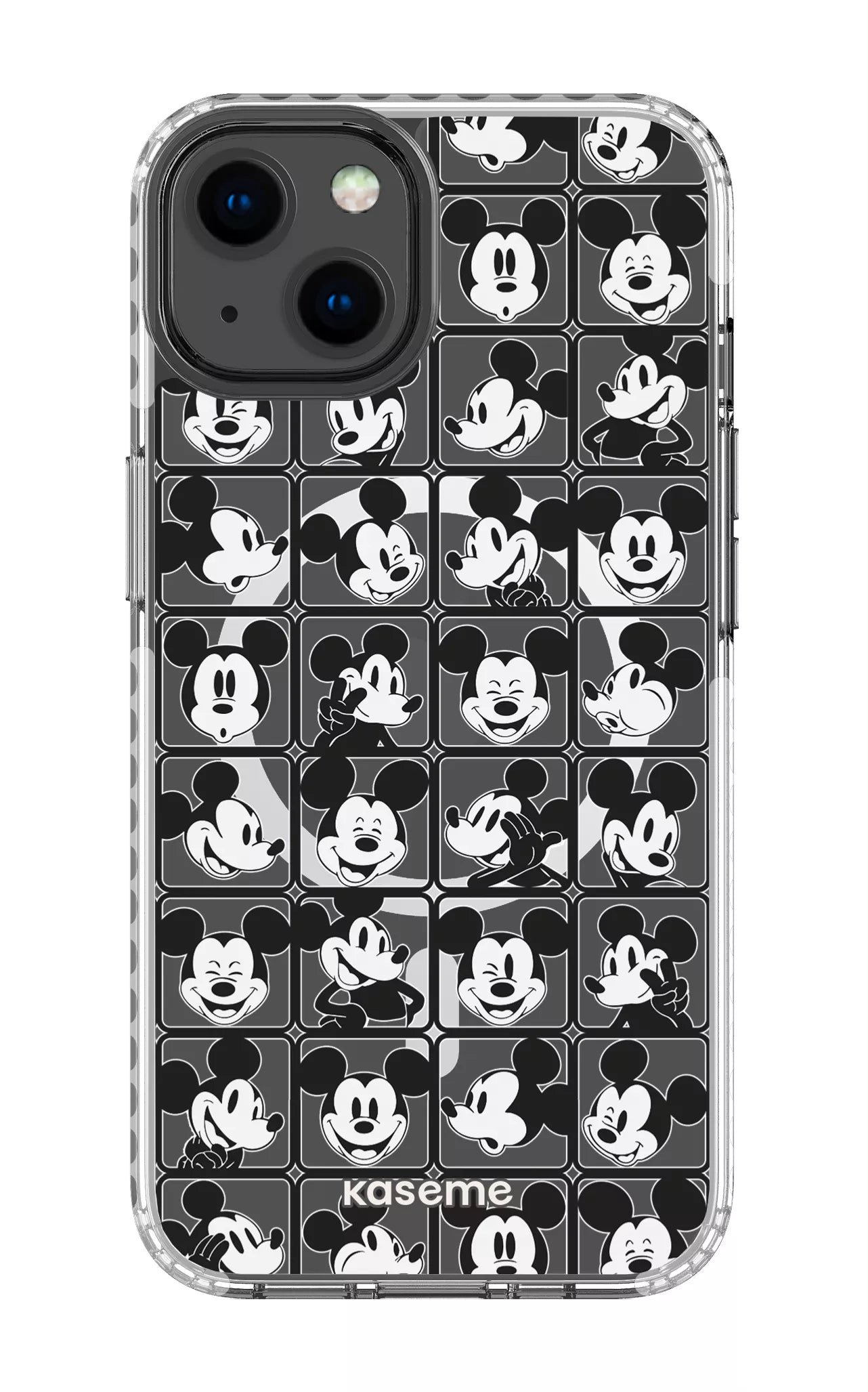 iPhone 13 Clear Case Magsafe - White Whimsy Clear Case -