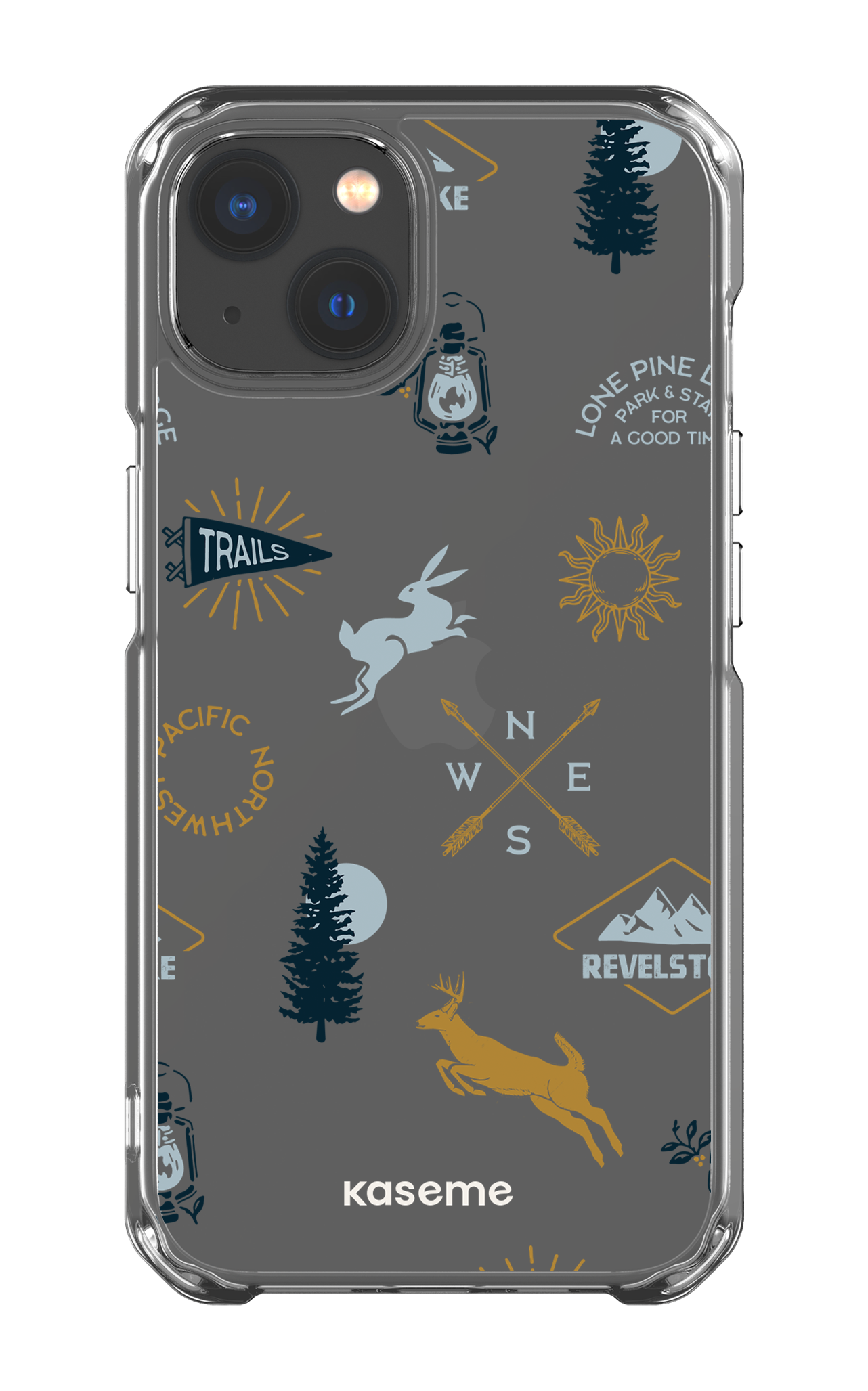 iPhone 13 Clear Case Revelstoke white clear case -