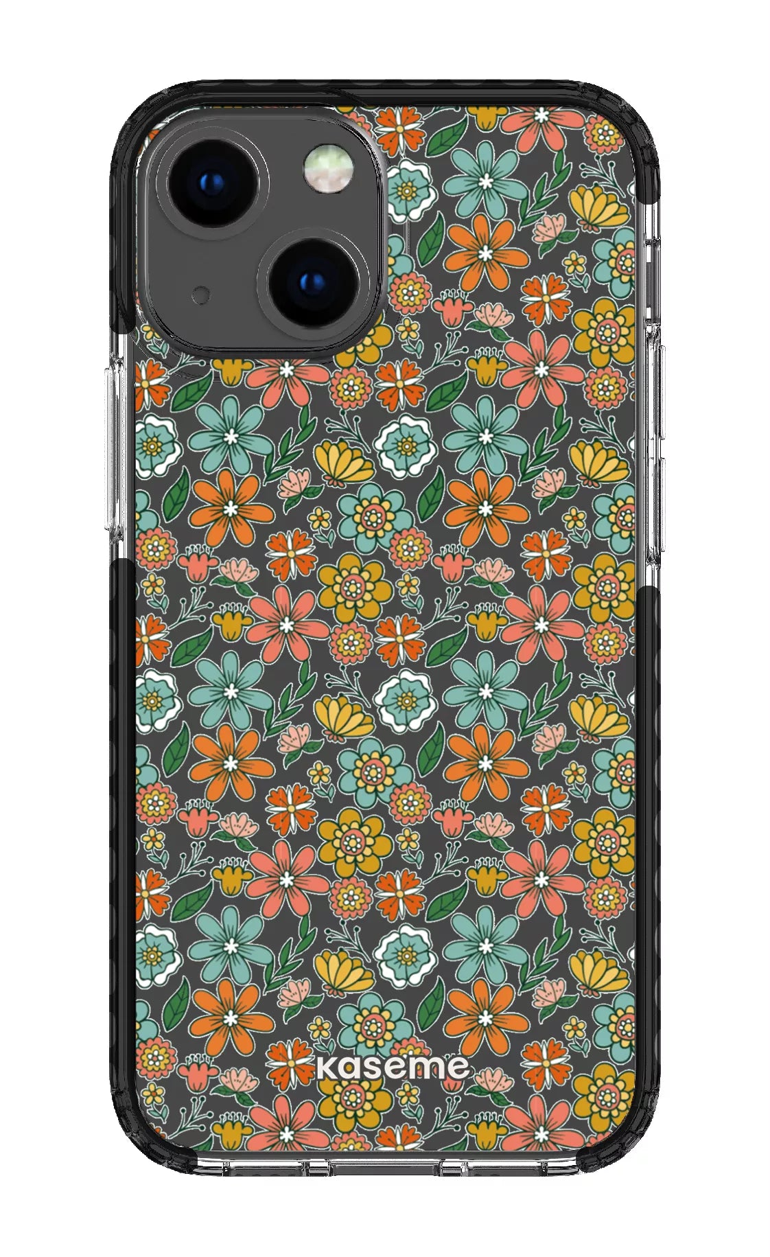 iPhone 13 Mini Clear Case - Black Bohemian Clear Case -