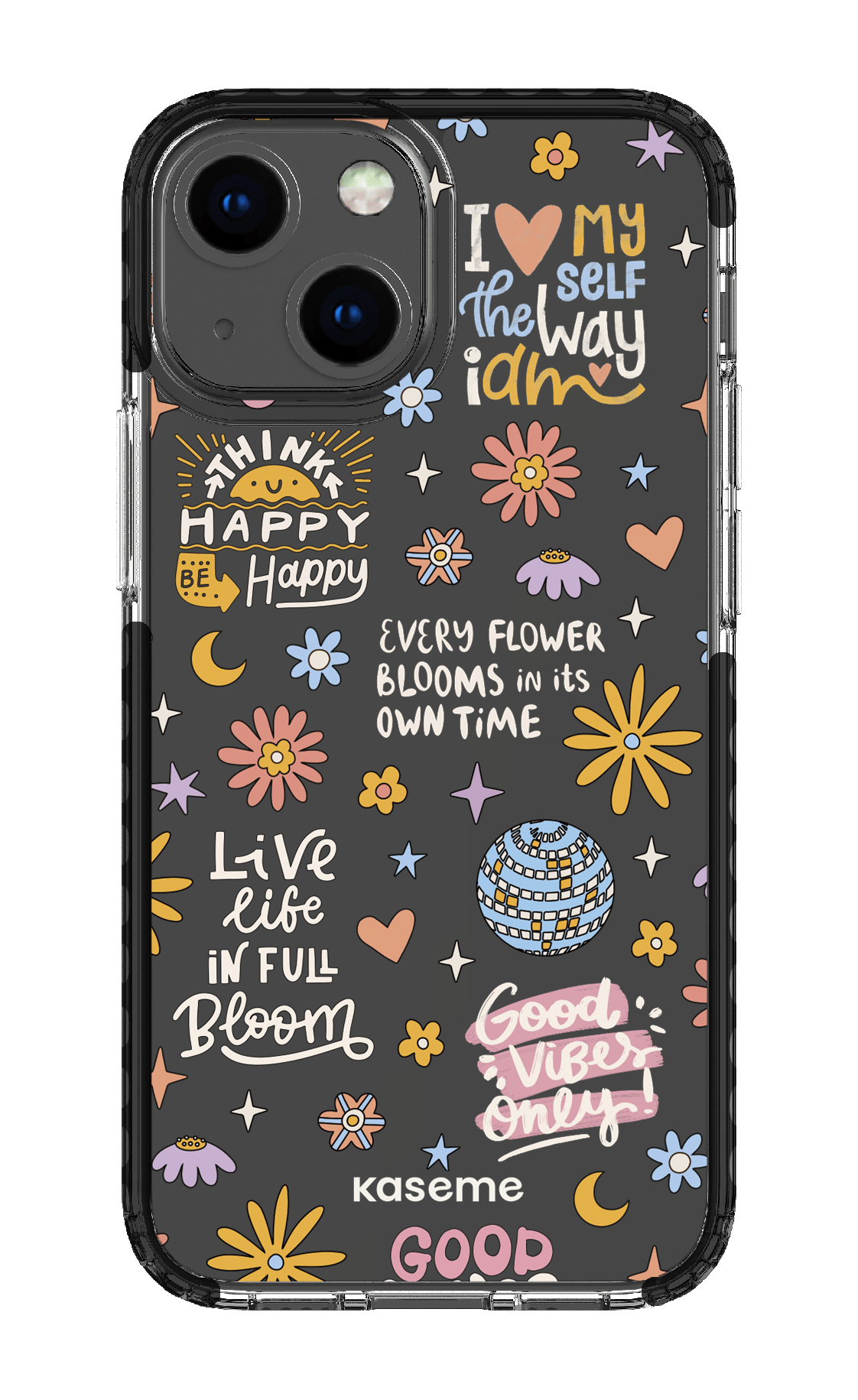 iPhone 13 Mini Clear Case - Black Candid clear case -