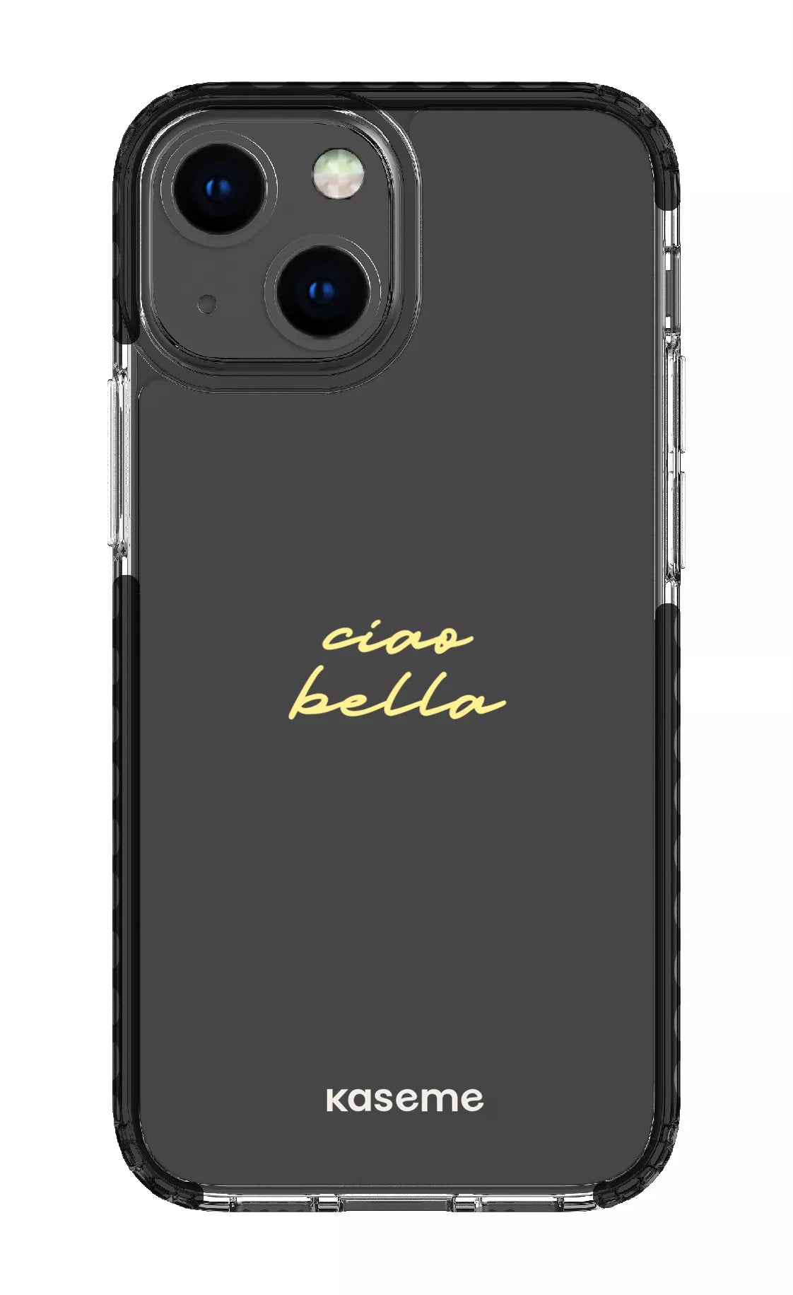 iPhone 13 Mini Clear Case - Black Ciao Bella Clear Case -
