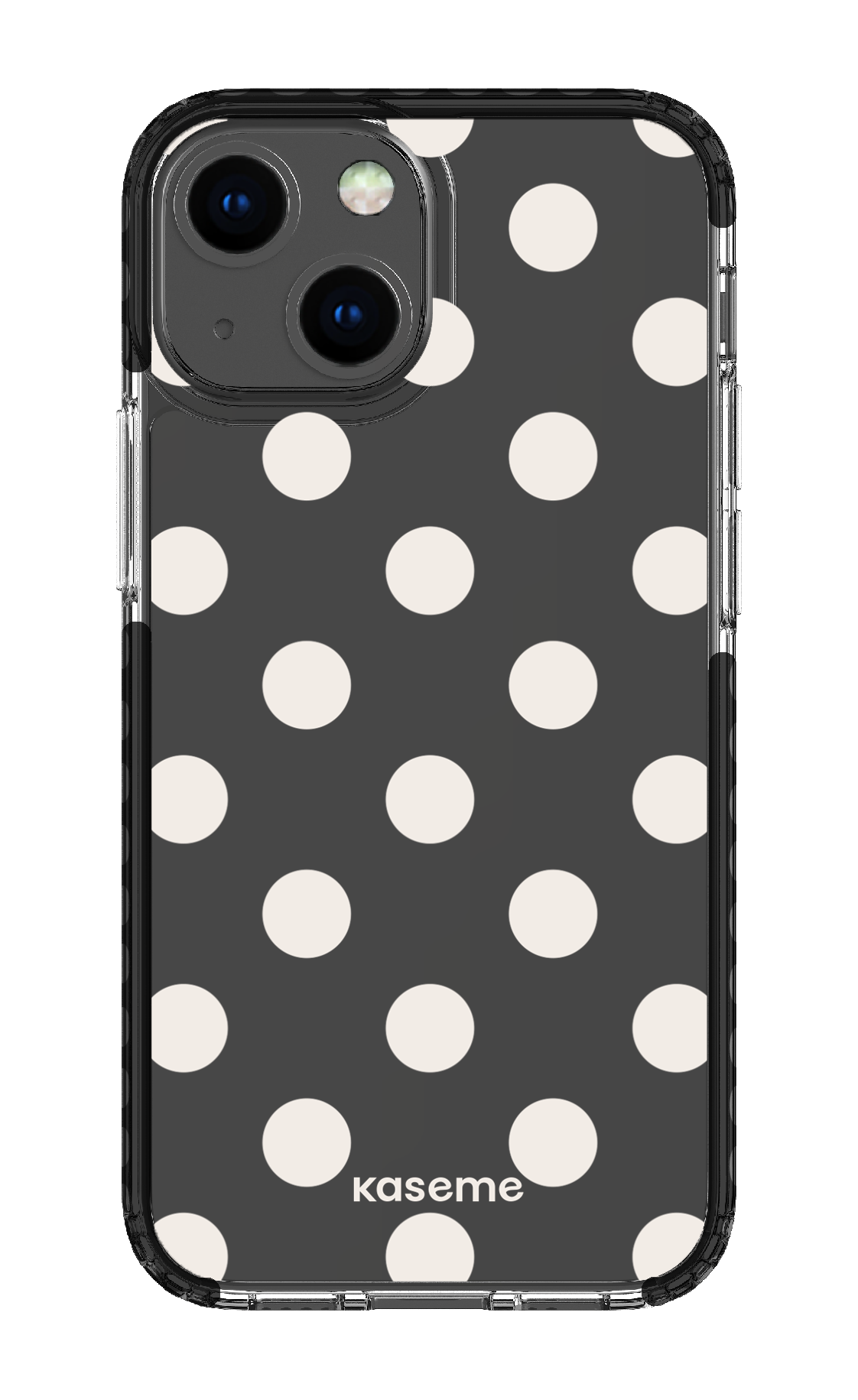 iPhone 13 Mini Clear Case - Black Couture Clear Case -