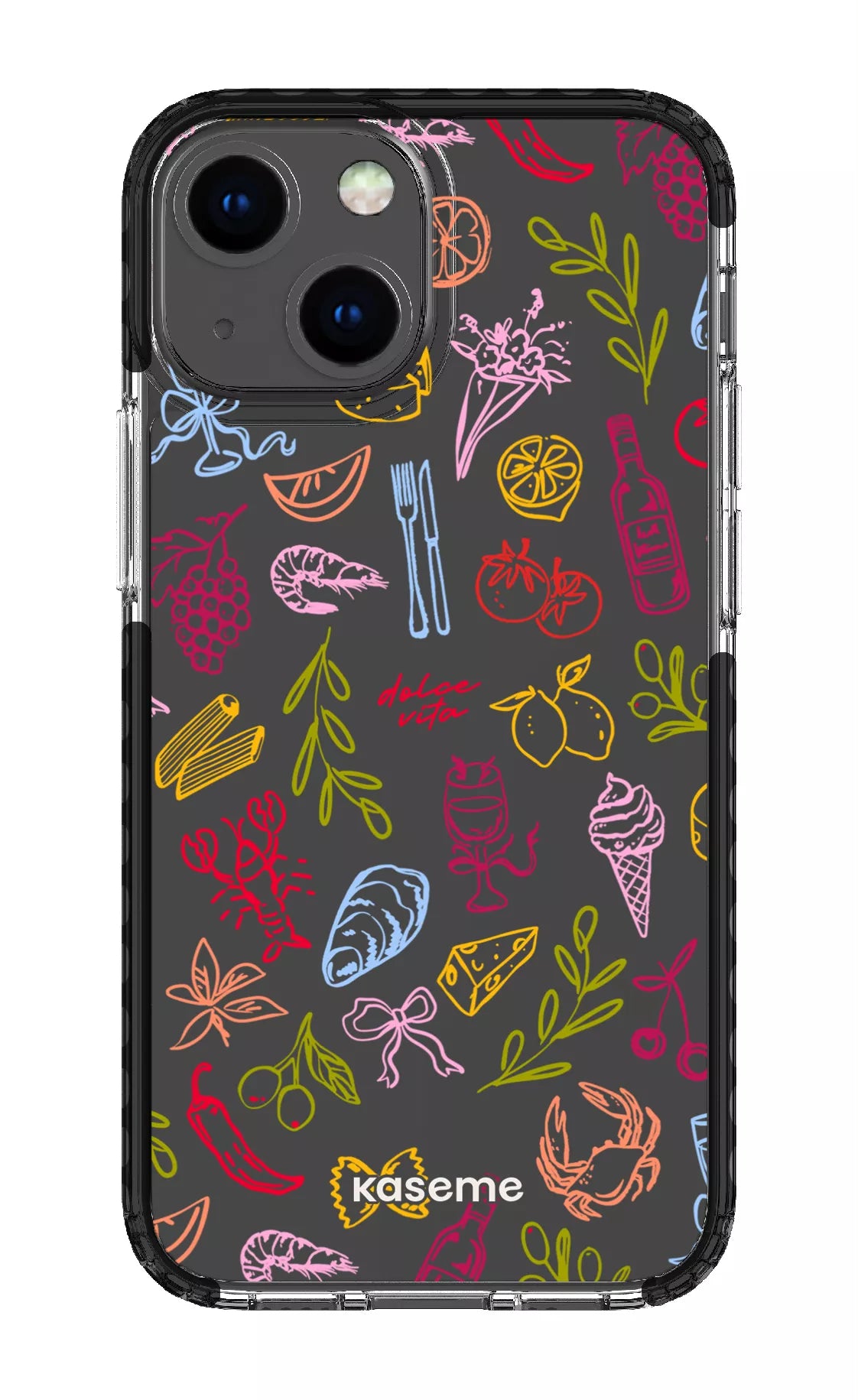 iPhone 13 Mini Clear Case - Black Cucina Viva Clear Case -