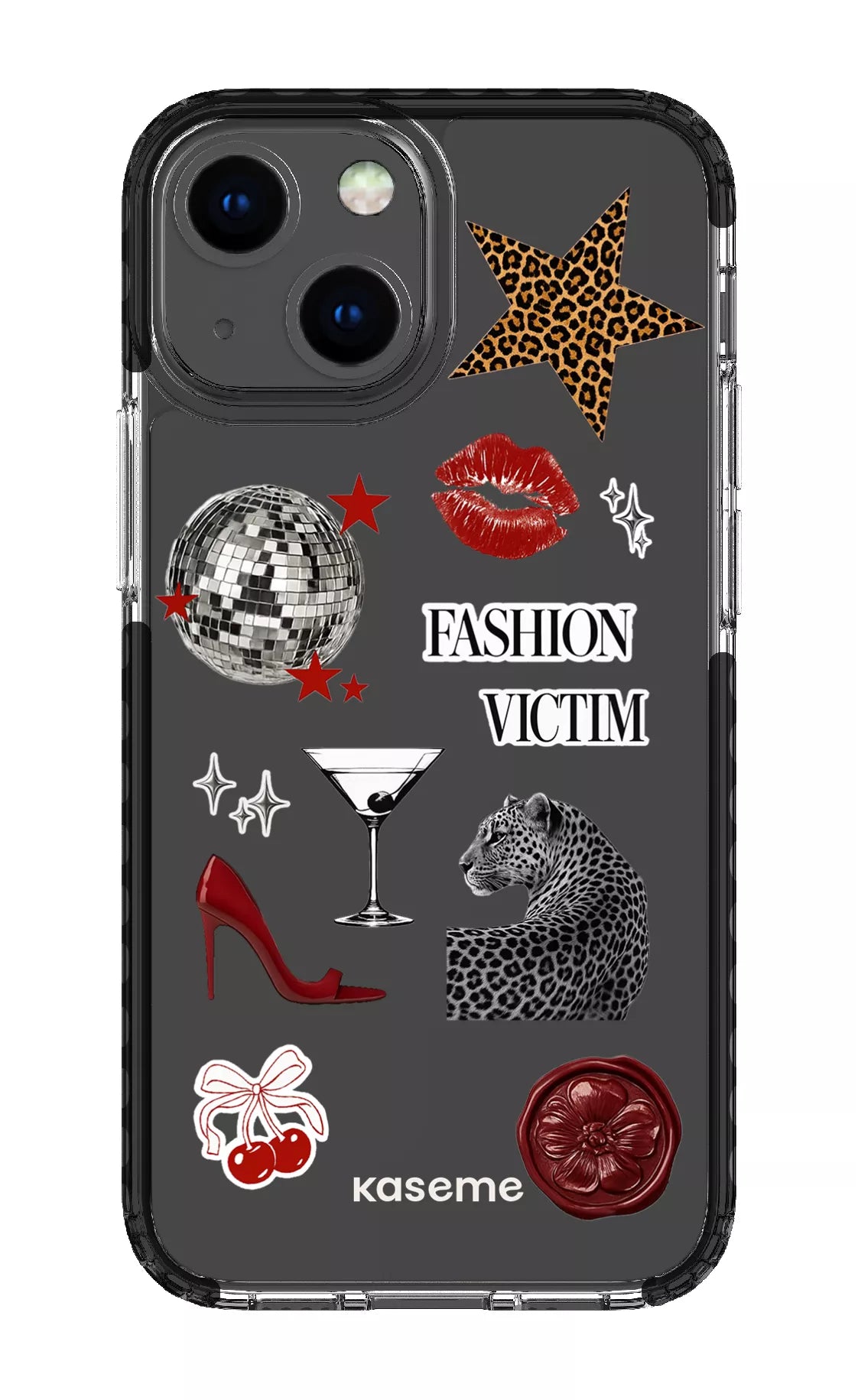 iPhone 13 Mini Clear Case - Black Desire Clear Case -