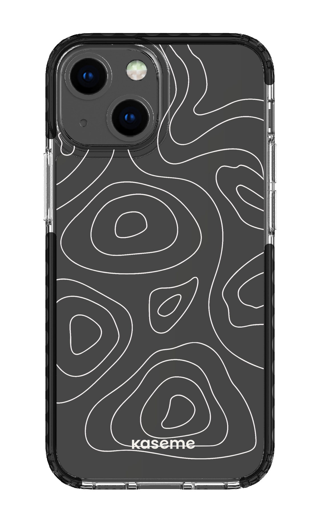 iPhone 13 Mini Clear Case - Black Enigma Clear Case -