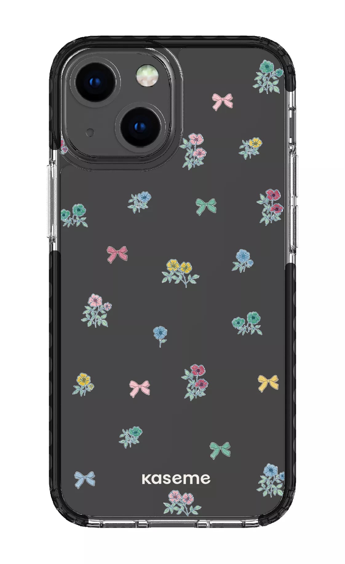 iPhone 13 Mini Clear Case - Black Graceful Clear Case -