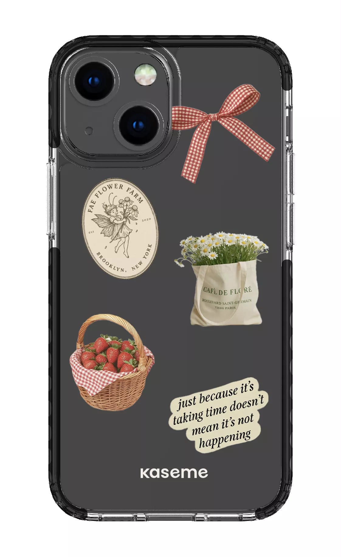 iPhone 13 Mini Clear Case - Black June Clear Case -