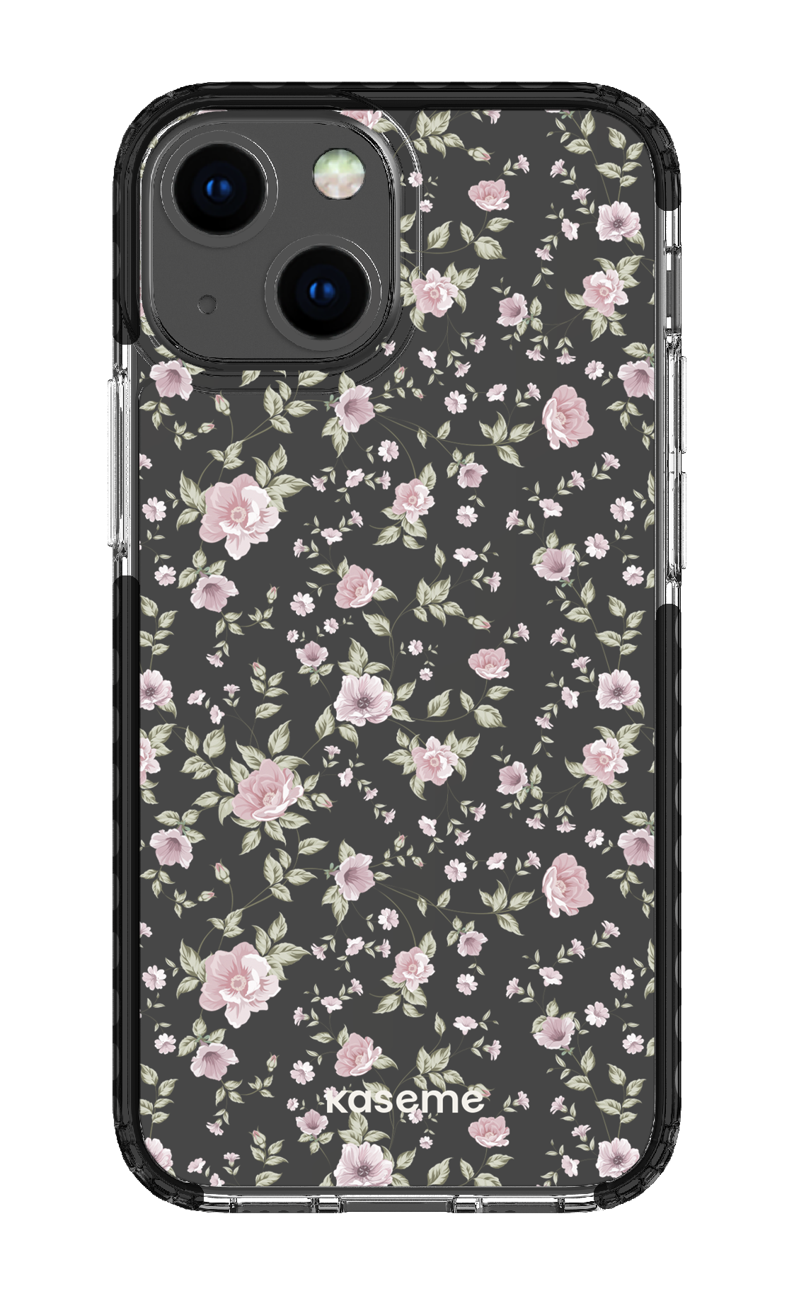 iPhone 13 Mini Clear Case - Black La Vie en Rose Clear Case -