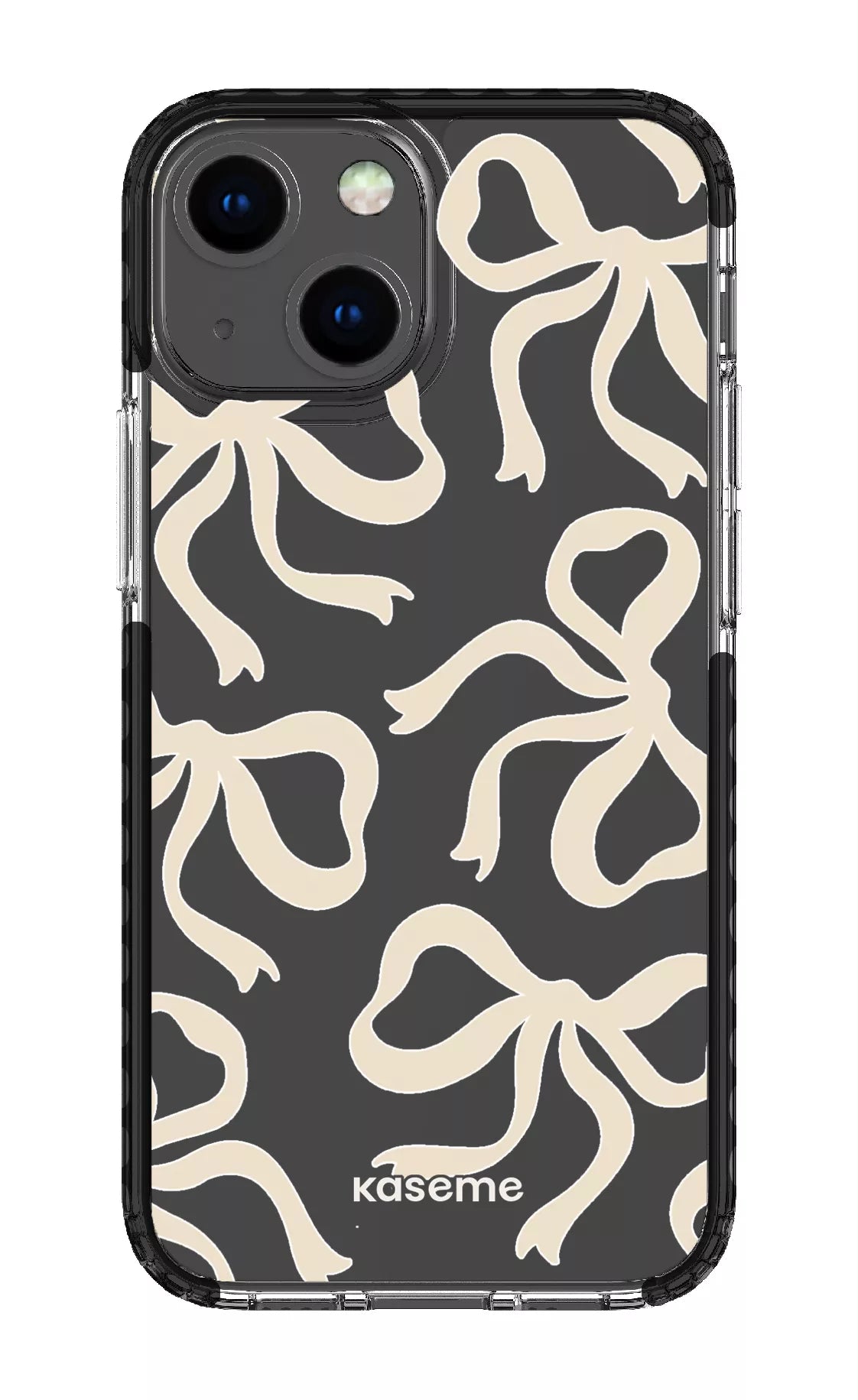 iPhone 13 Mini Clear Case - Black Lace Clear Case -