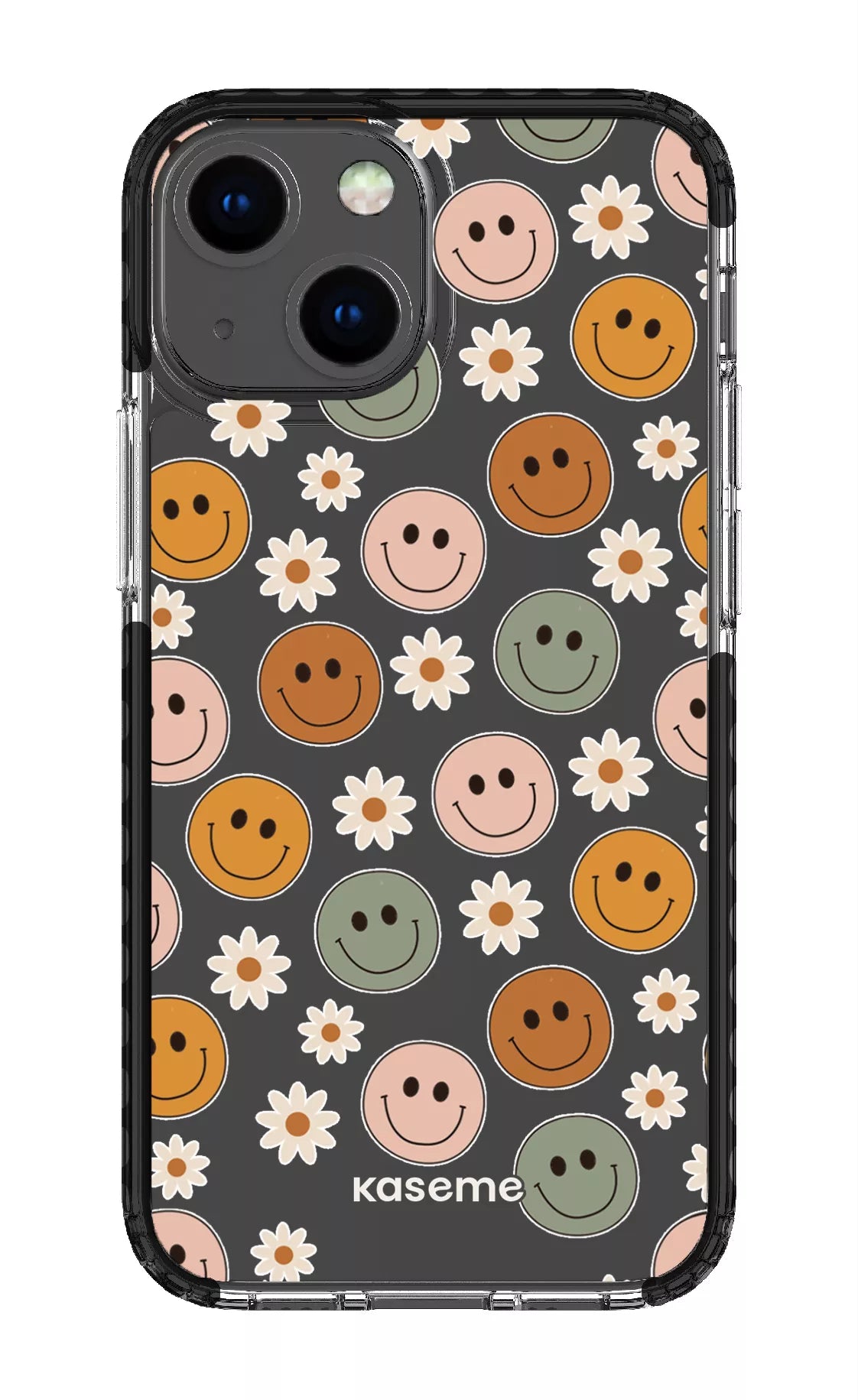 iPhone 13 Mini Clear Case - Black Smirk Clear Case -