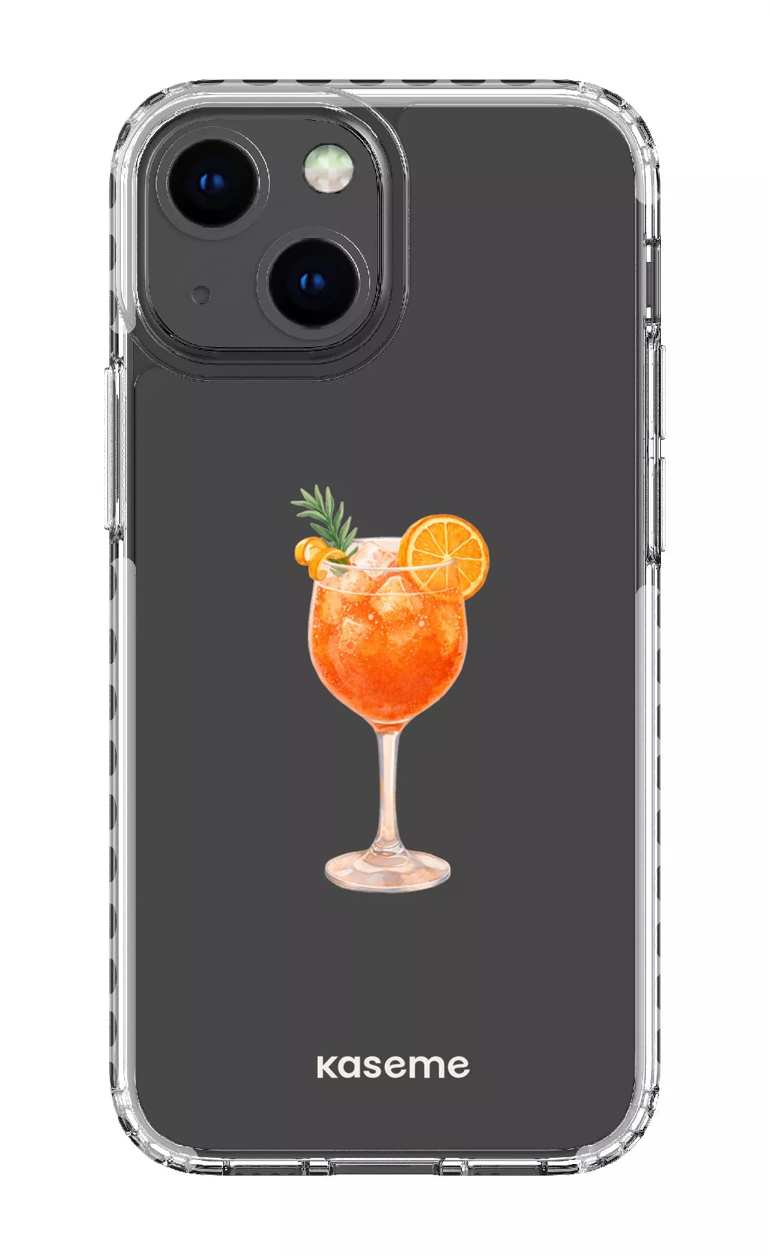 iPhone 13 Mini Clear Case - White Aperol Sunset Clear Case -