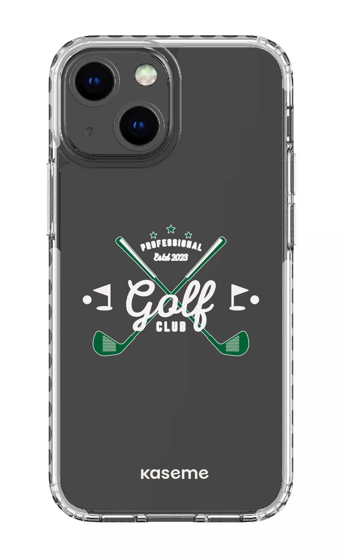 iPhone 13 Mini Clear Case - White Bogey Clear Case -