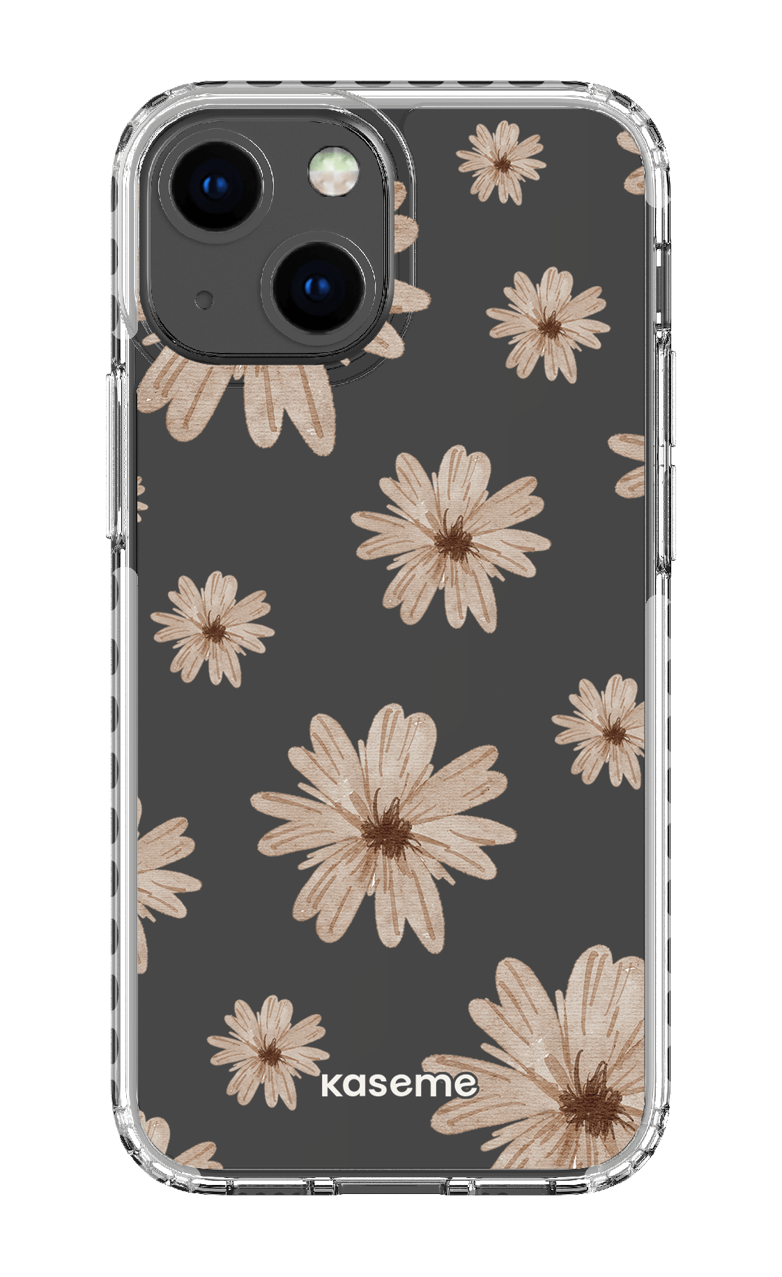 iPhone 13 Mini Clear Case - White Delicate Dreams Clear Case -
