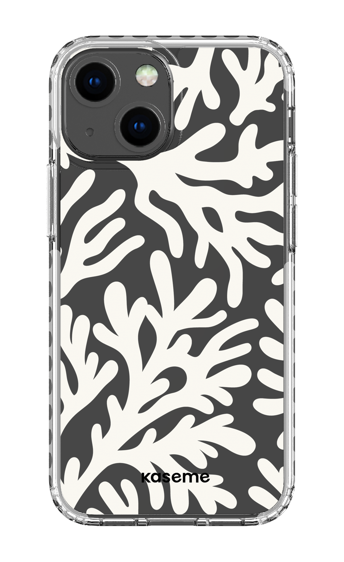 iPhone 13 Mini Clear Case - White Koralia Clear Case -