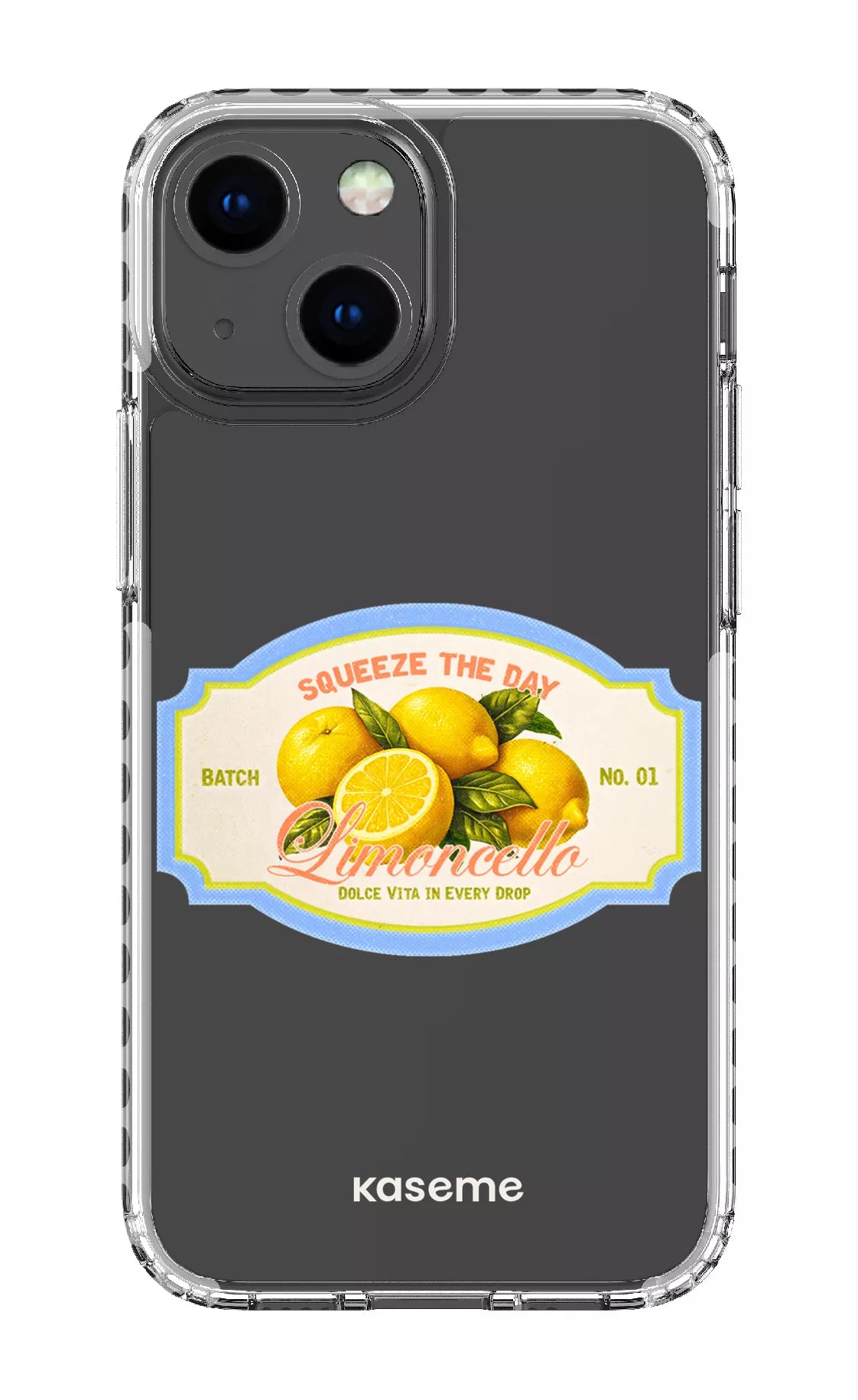iPhone 13 Mini Clear Case - White Limoncello Clear Case -