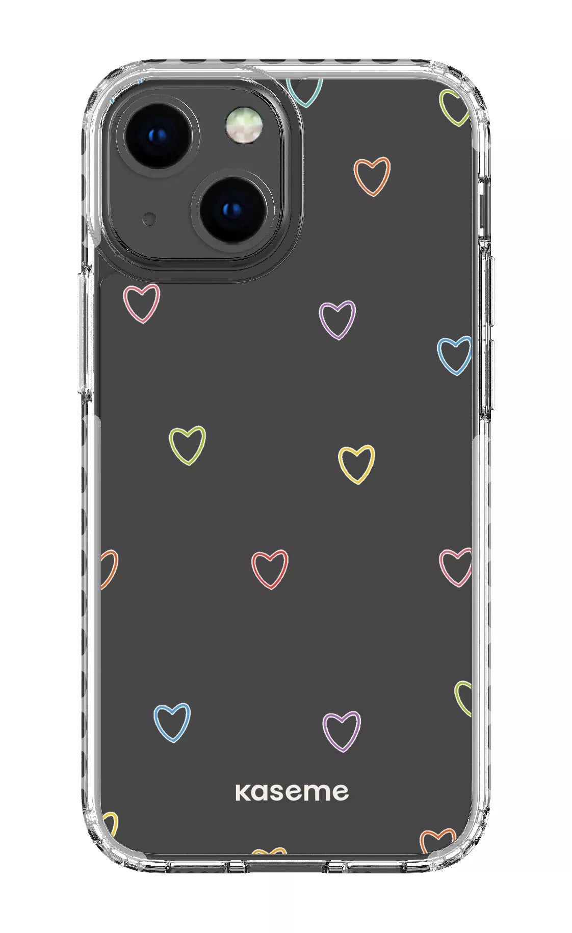 iPhone 13 Mini Clear Case - White Love Wins Clear Case -