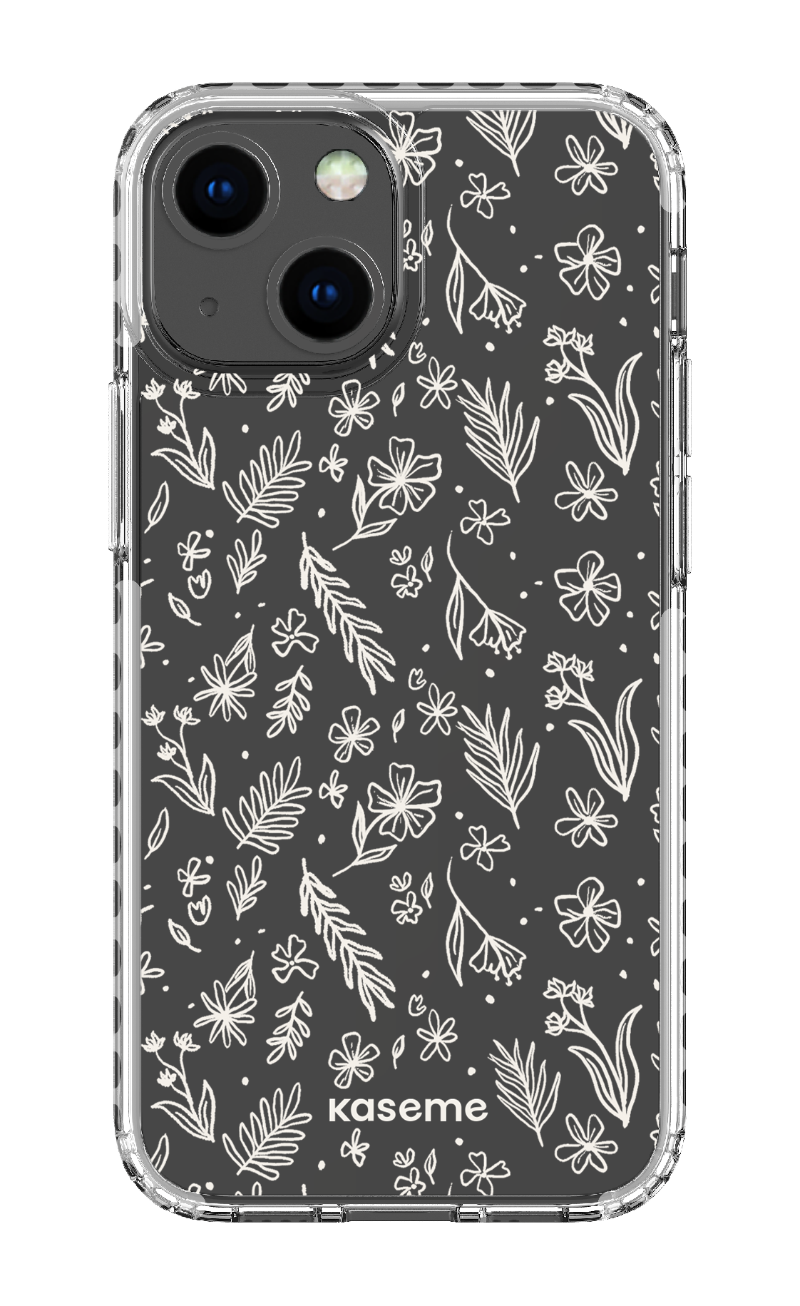 iPhone 13 Mini Clear Case - White Olive Branch Clear Case -