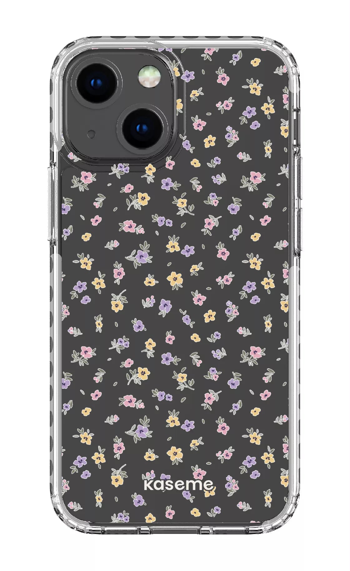 iPhone 13 Mini Clear Case - White Porcelain Blossom Clear Case -