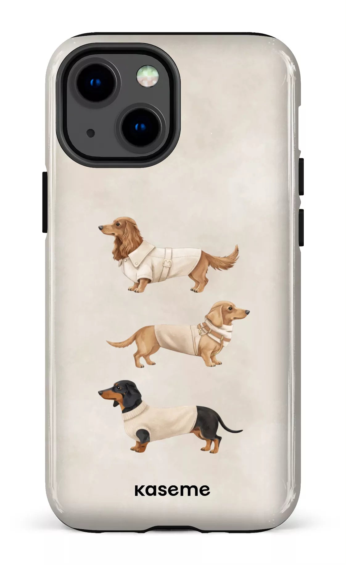iPhone 13 Mini Tough Doxies Club Beige -