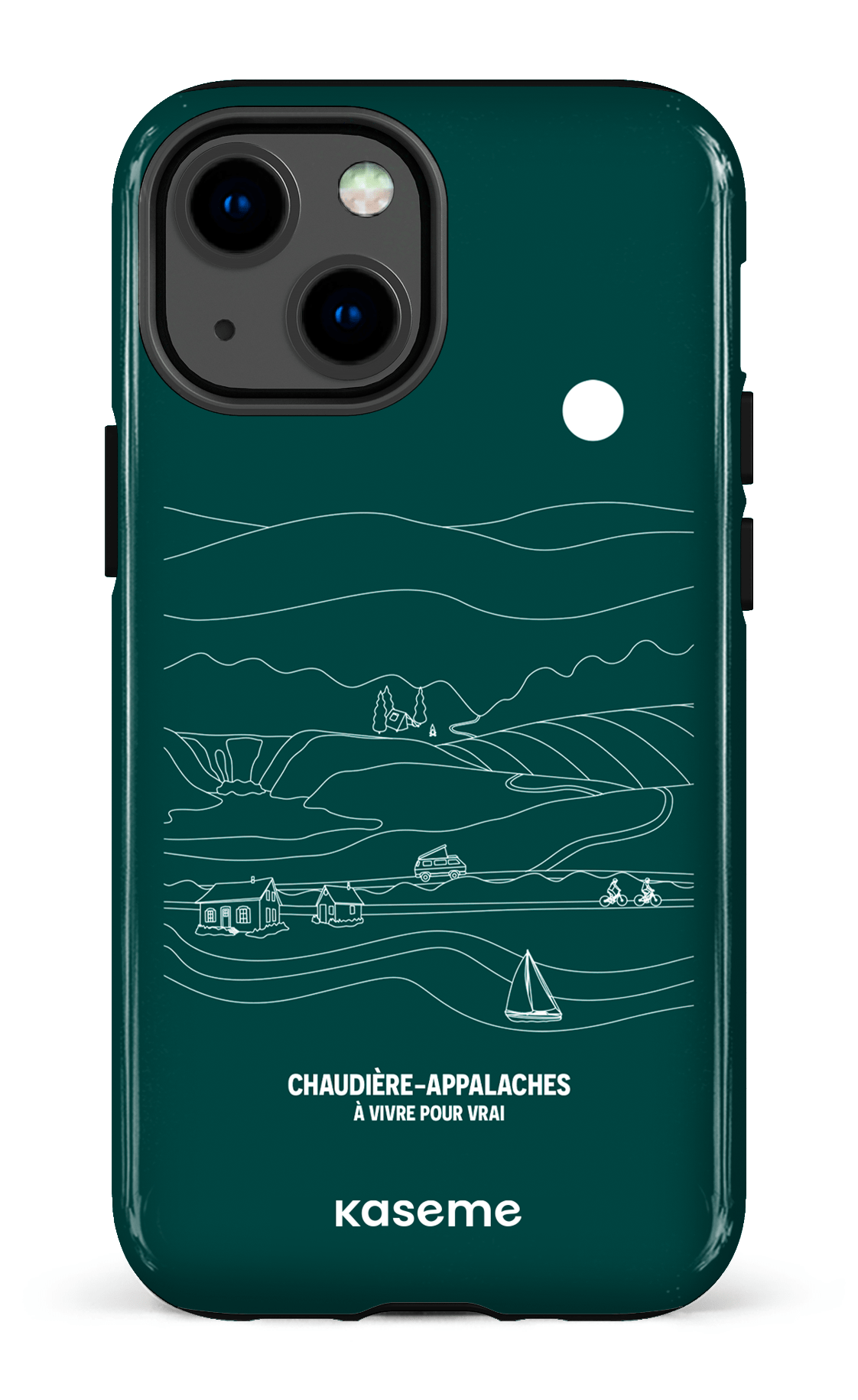 iPhone 13 Mini Tough Paysage Line Art par TCA -