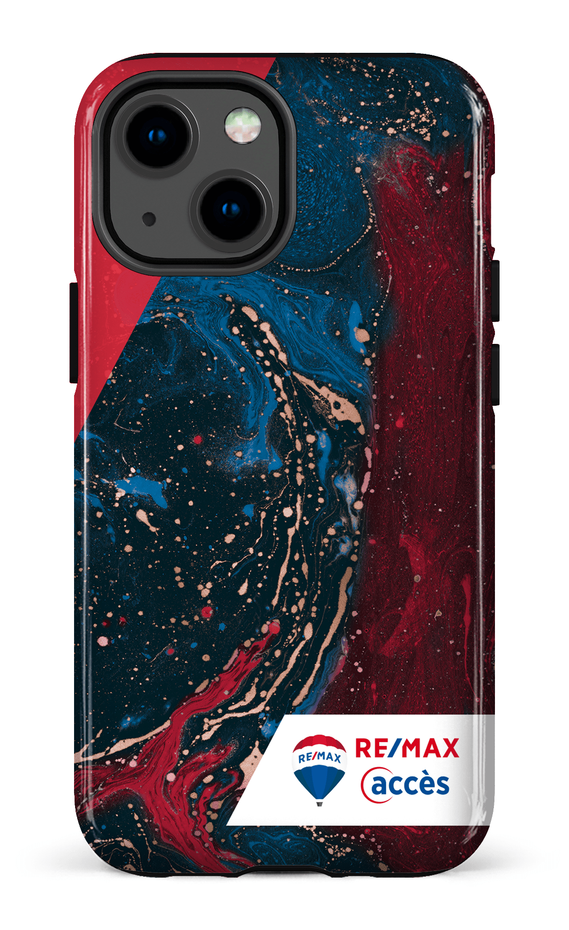 iPhone 13 Mini Tough Peinture marbrée sombre -