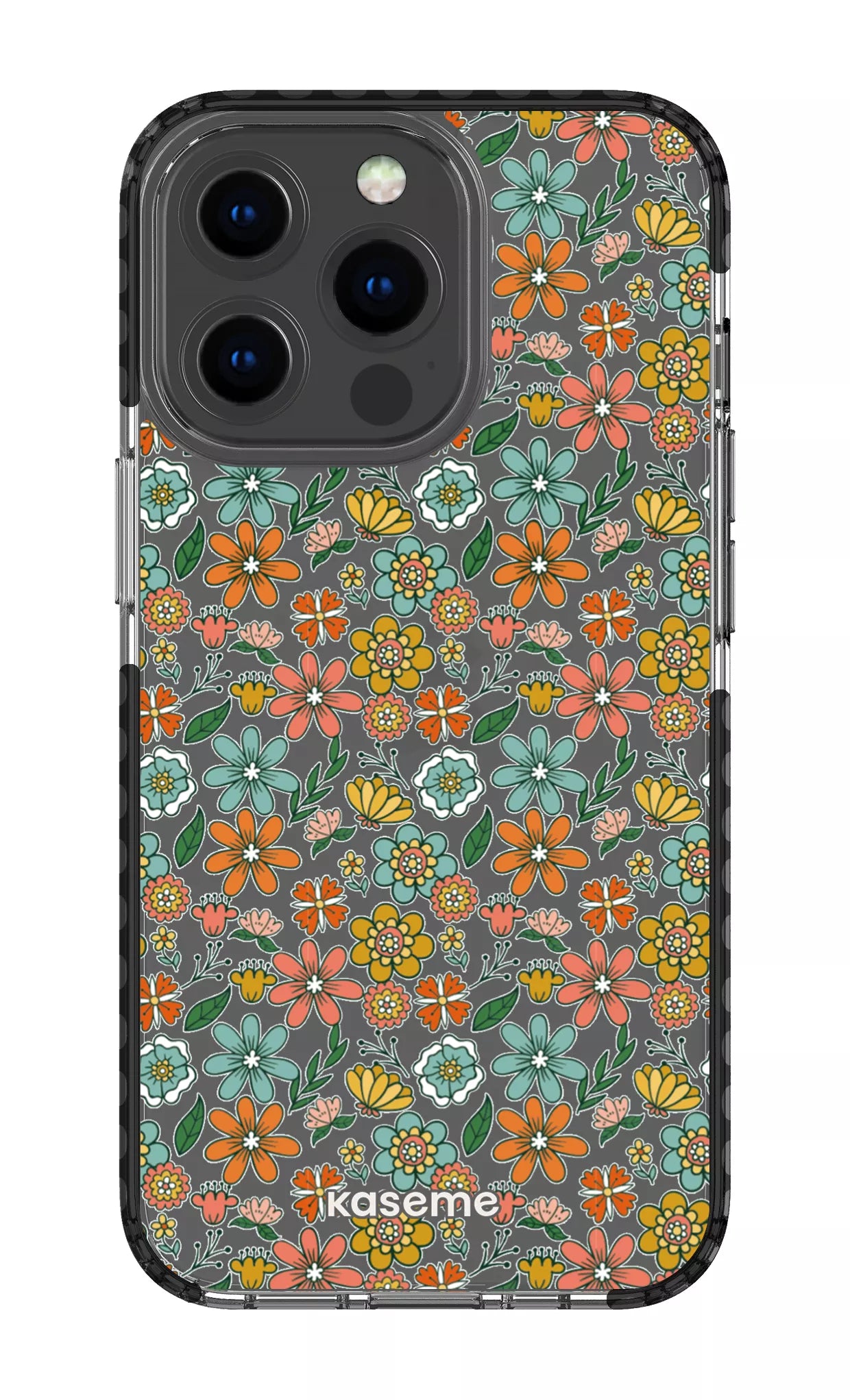 iPhone 13 Pro Clear Case - Black Bohemian Clear Case -