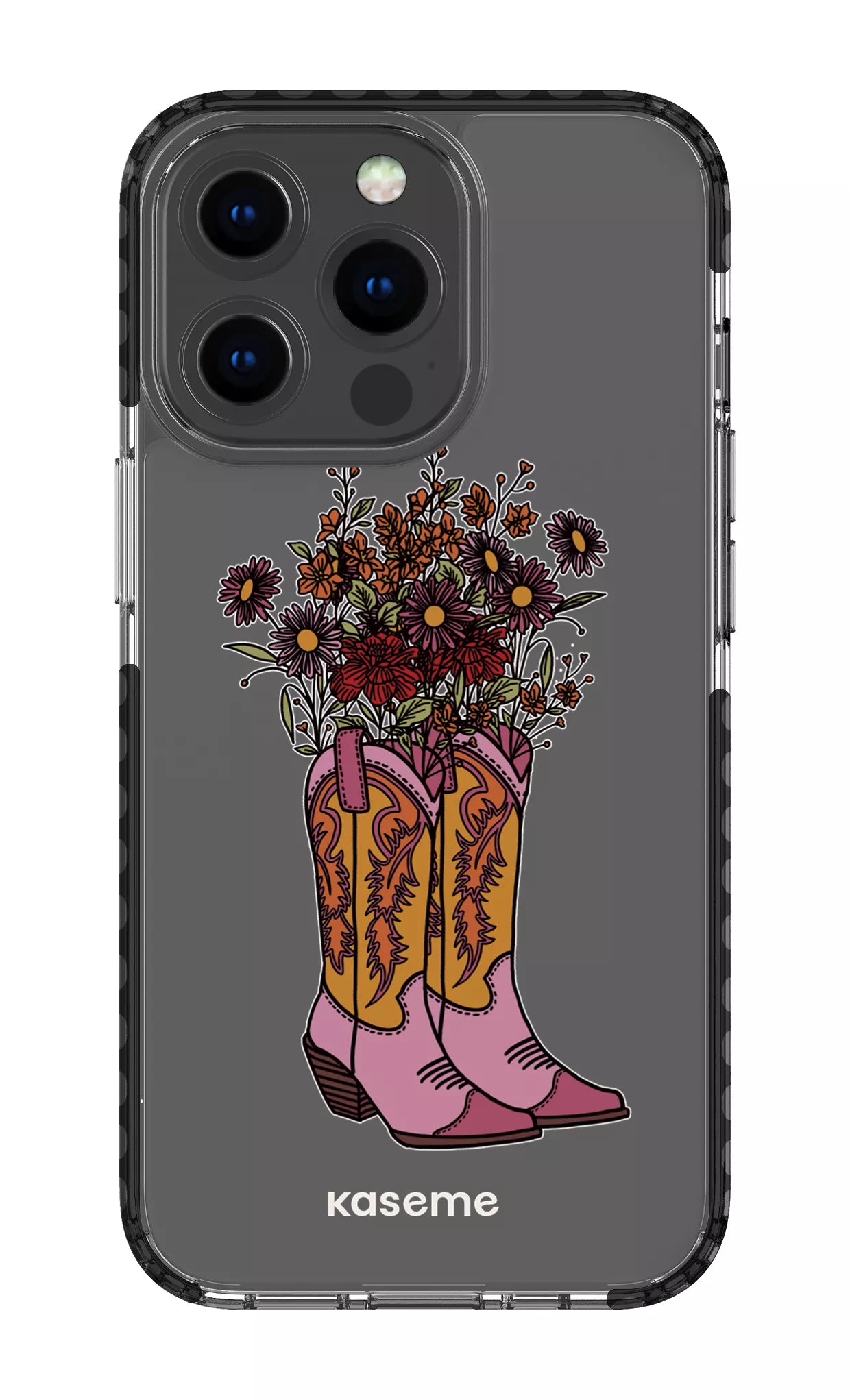 iPhone 13 Pro Clear Case - Black Howdy Clear Case -