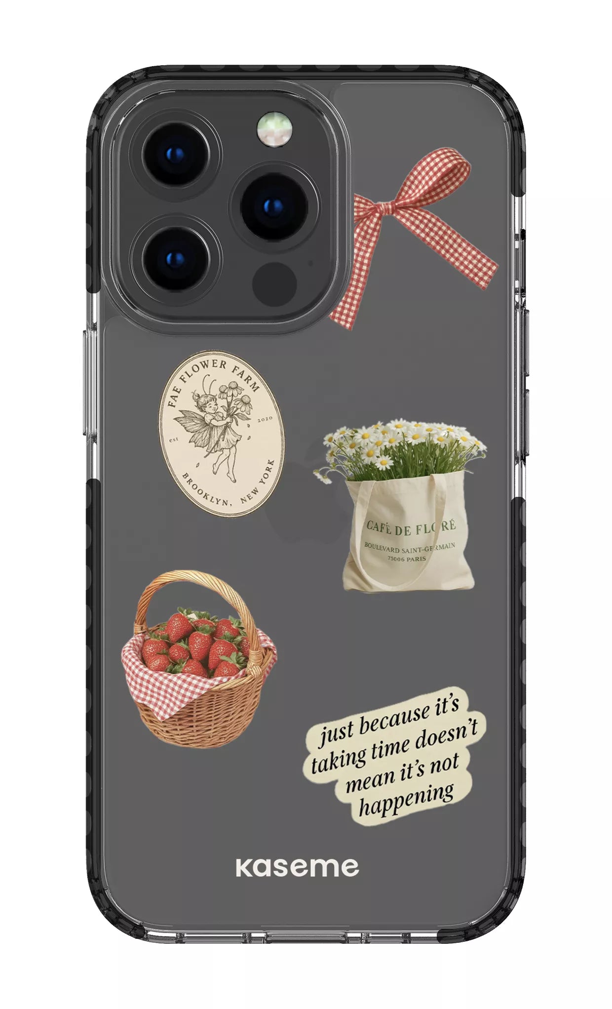 iPhone 13 Pro Clear Case - Black June Clear Case -