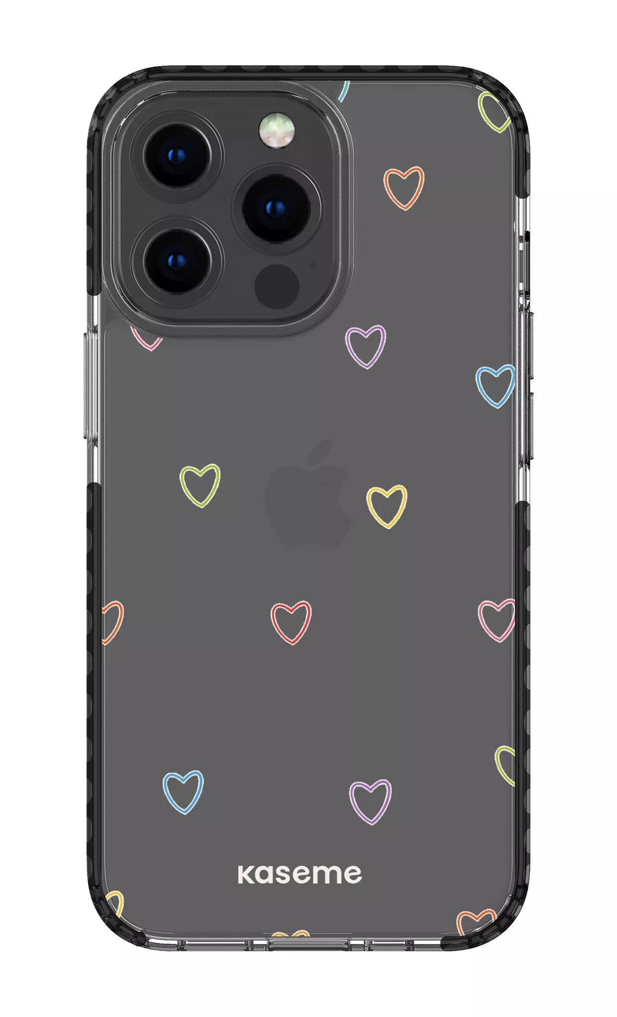 iPhone 13 Pro Clear Case - Black Love Wins Clear Case -