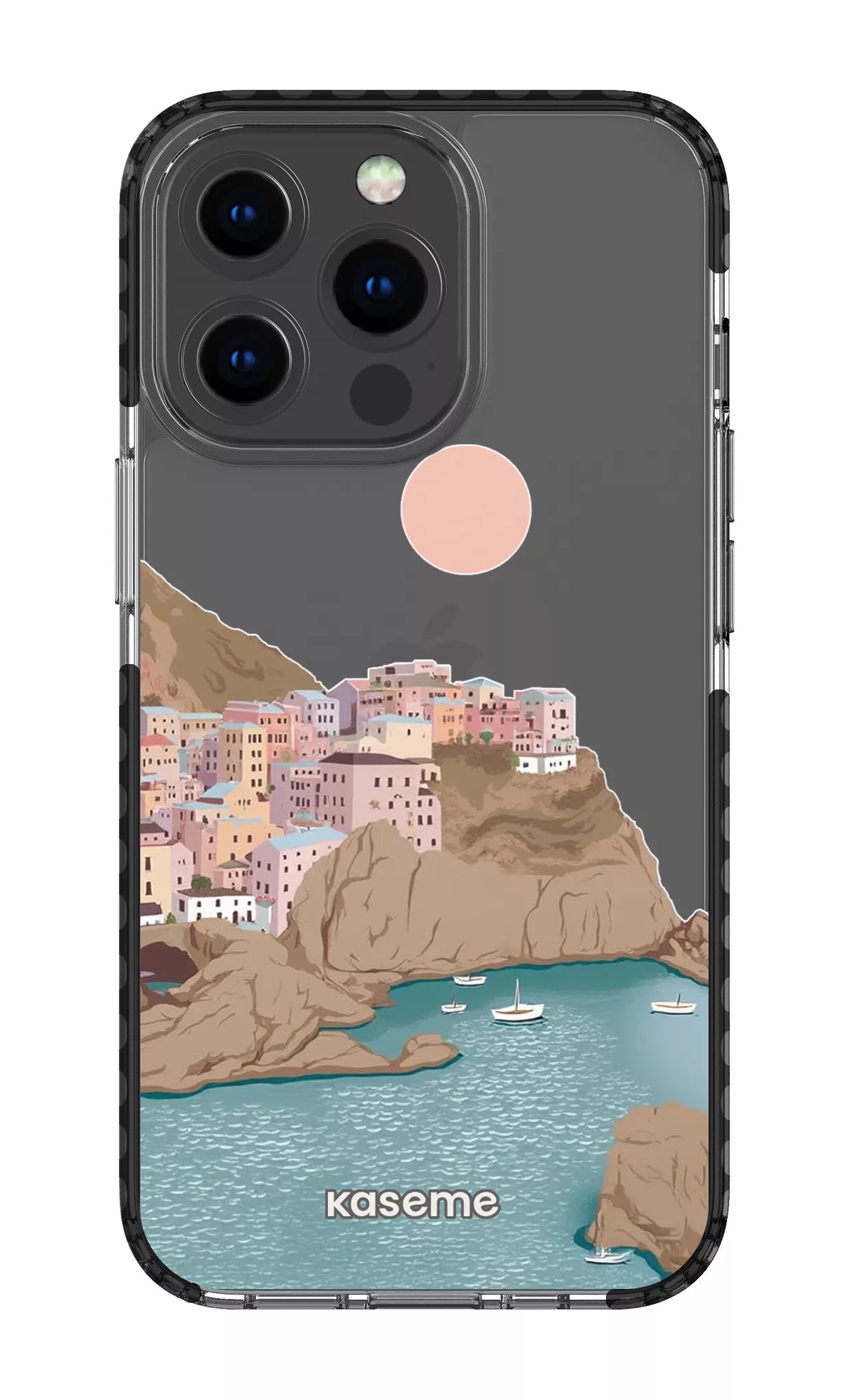 iPhone 13 Pro Clear Case - Black Mediterrana Clear Case -