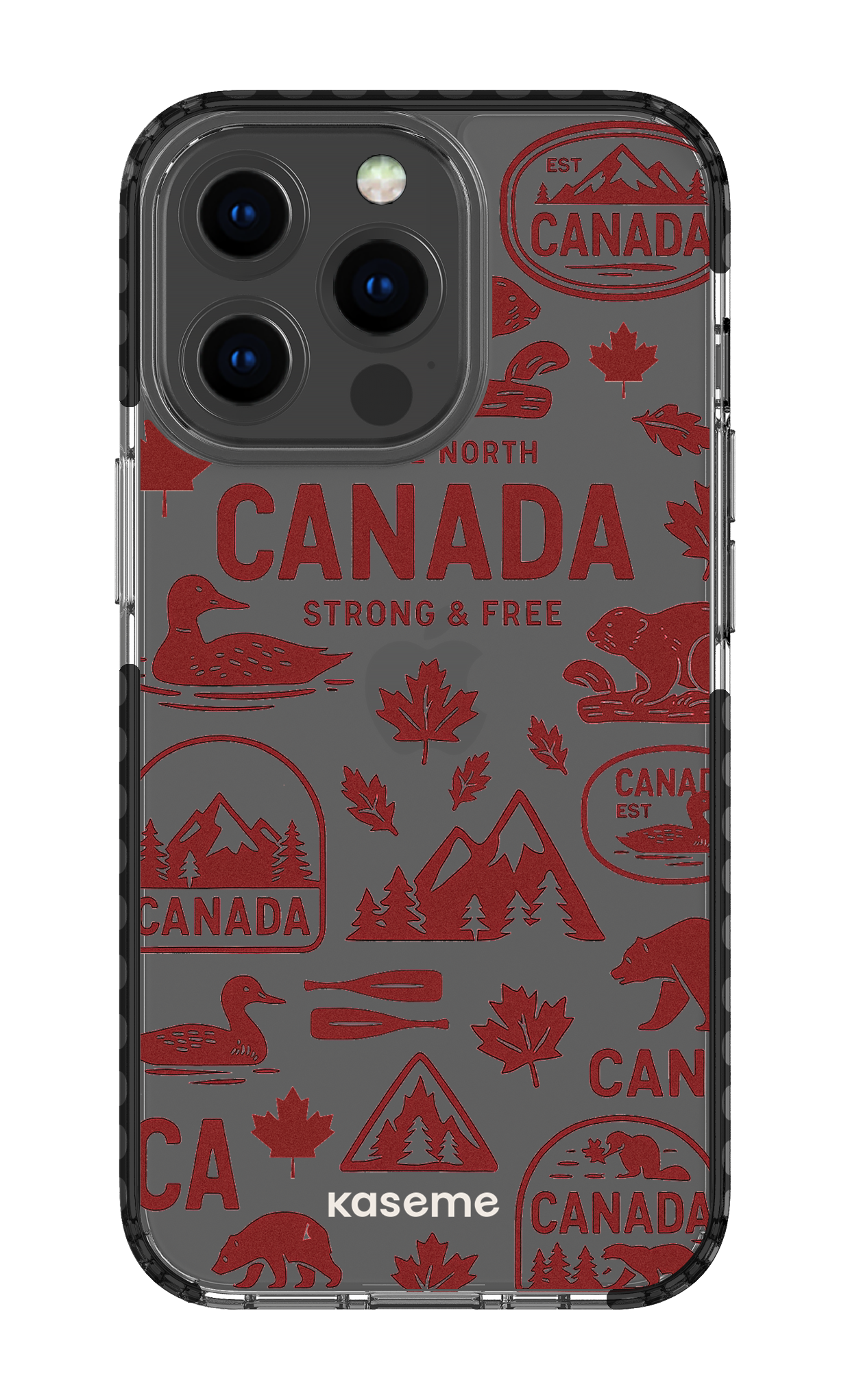 iPhone 13 Pro Clear Case - Black Oh Canada -