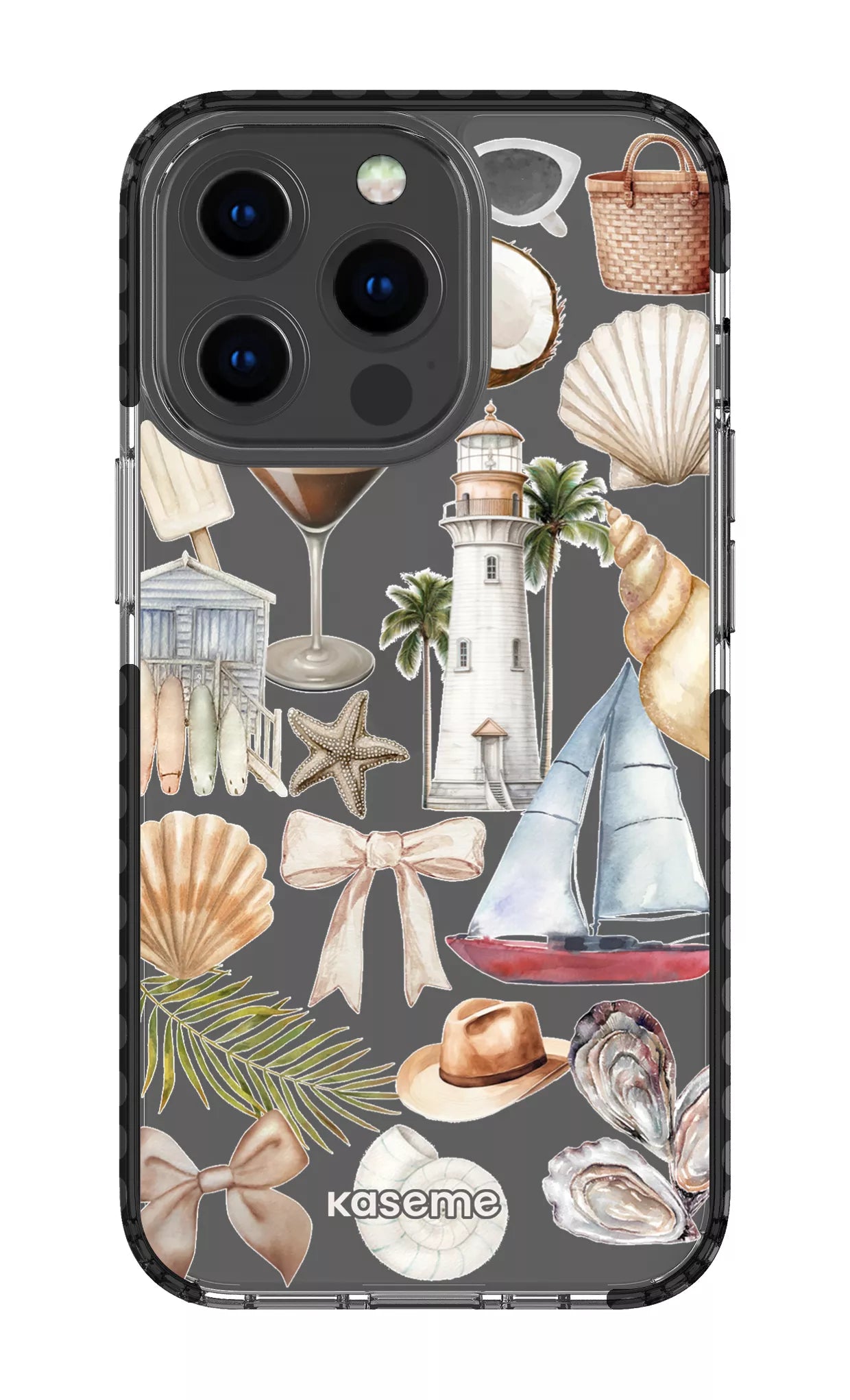 iPhone 13 Pro Clear Case - Black Riviera Clear Case -