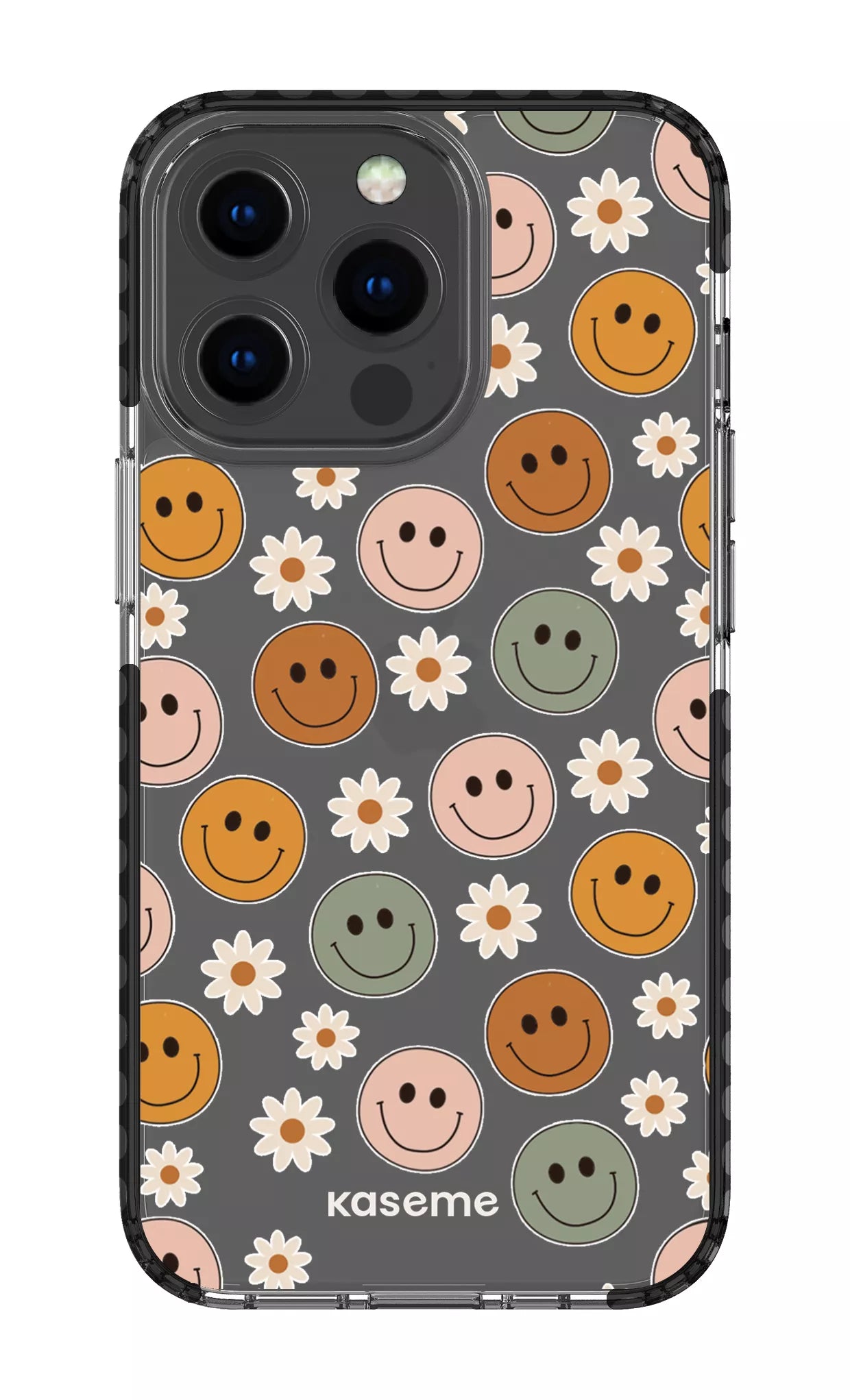 iPhone 13 Pro Clear Case - Black Smirk Clear Case -