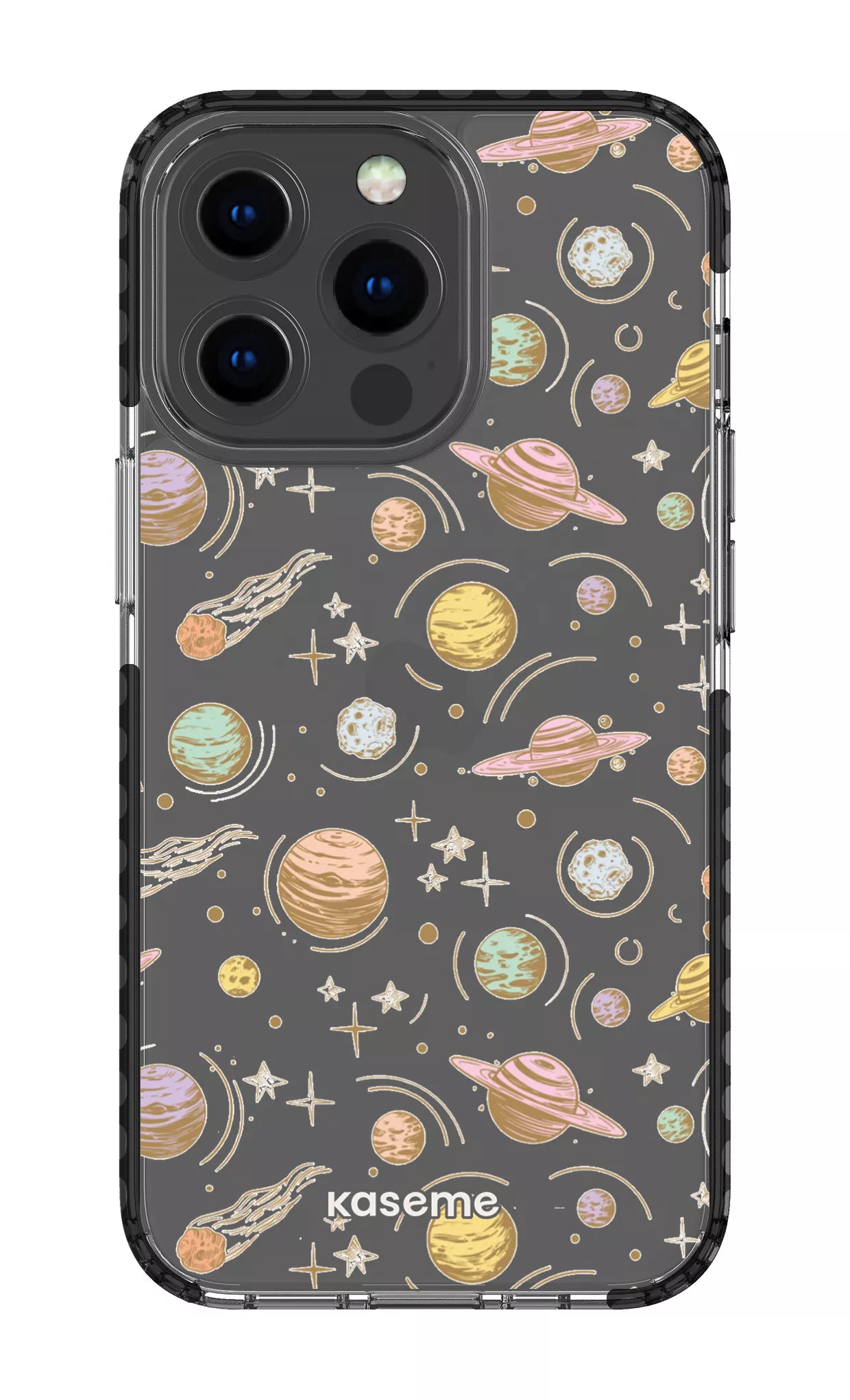 iPhone 13 Pro Clear Case - Black Solar Clear Case -