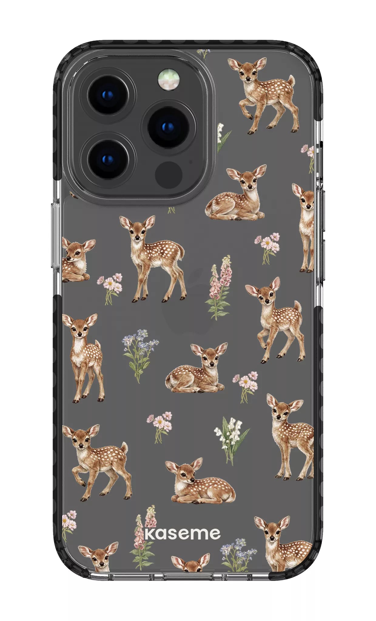 iPhone 13 Pro Clear Case - Black Sweet Bambi Clear Case -