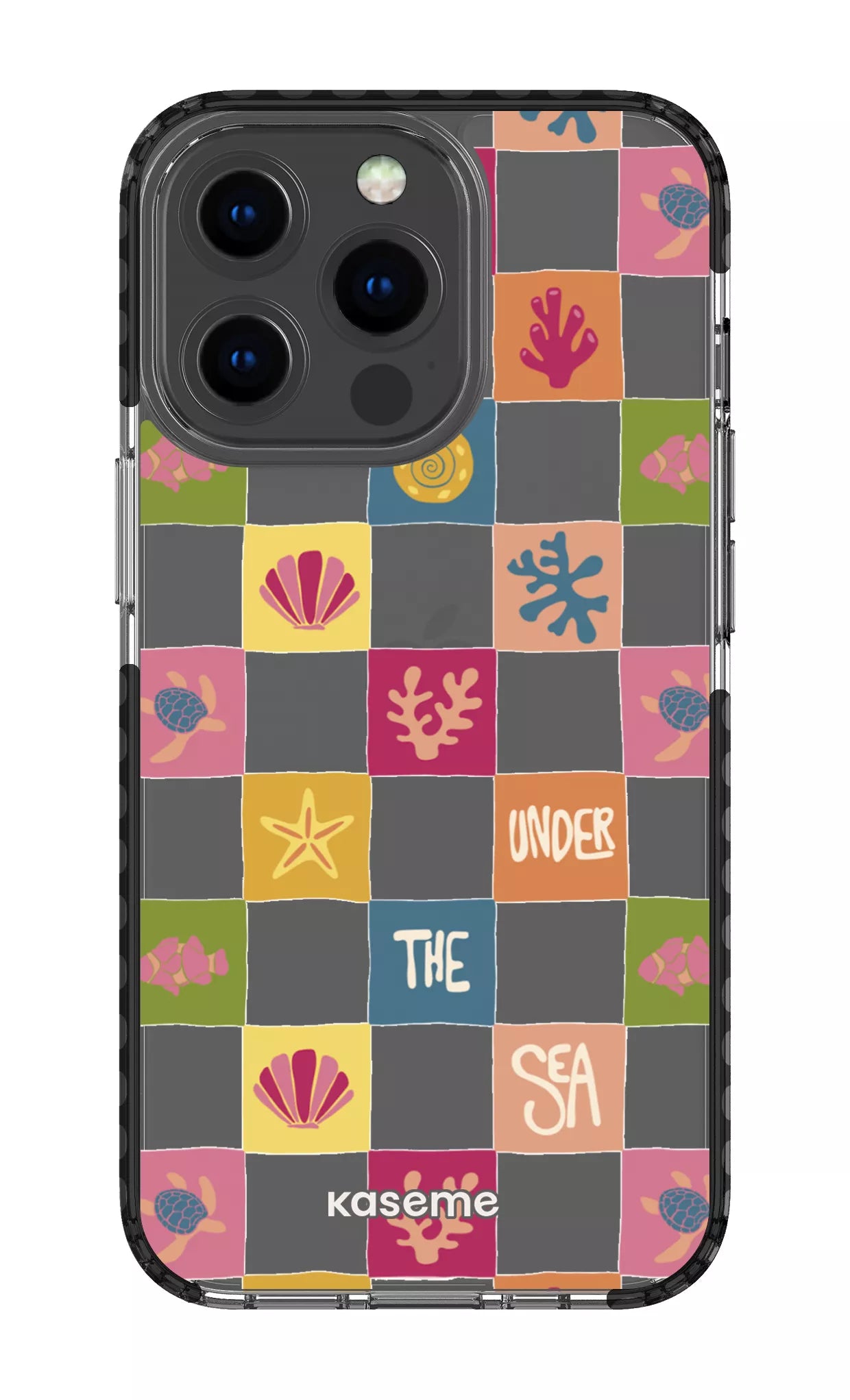 iPhone 13 Pro Clear Case - Black Under the sea Clear Case -