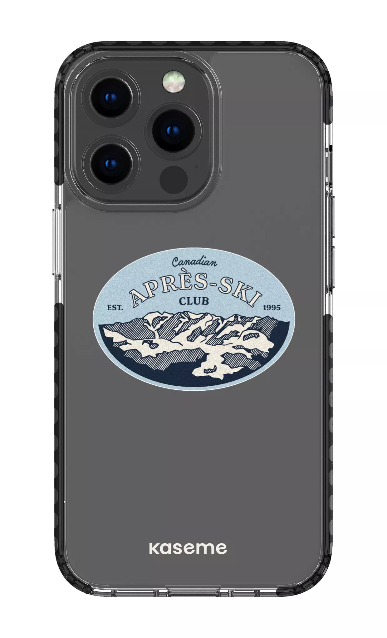 iPhone 13 Pro Clear Case - Black Whistler Clear Case -