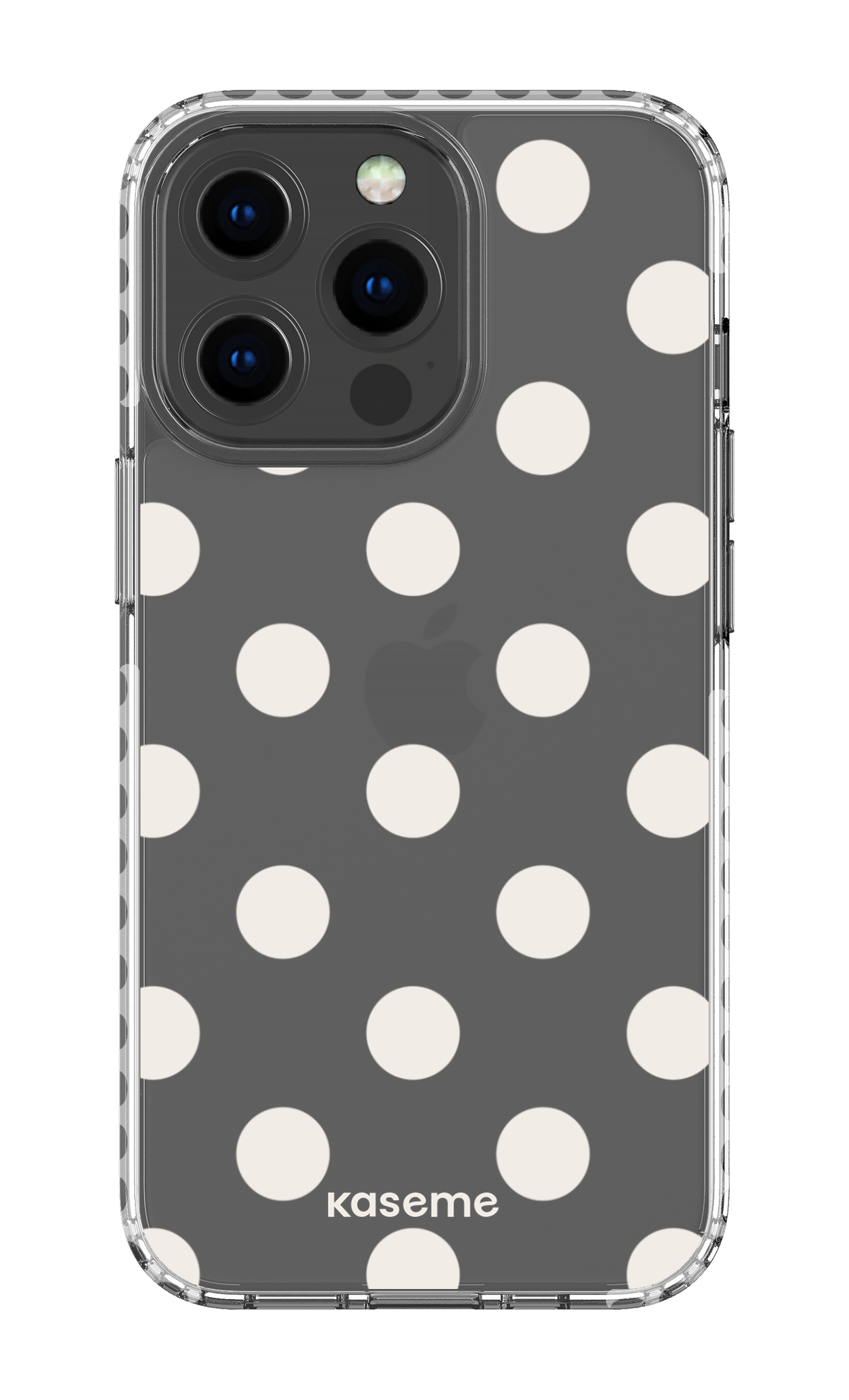 iPhone 13 Pro Clear Case - White Couture Clear Case -