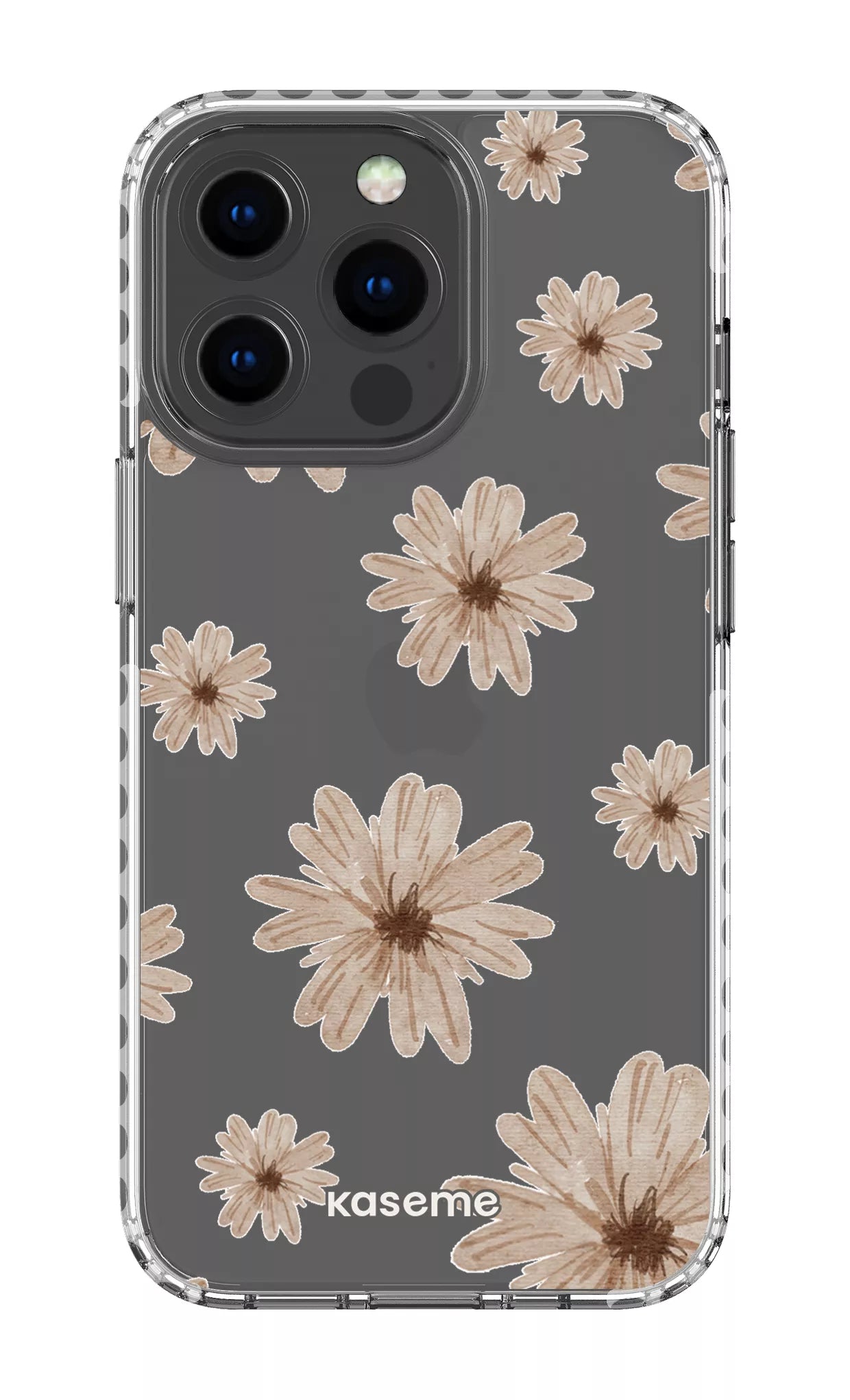 iPhone 13 Pro Clear Case - White Delicate Dreams Clear Case -