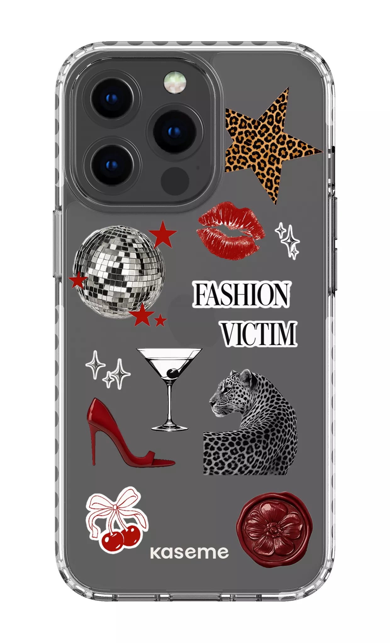 iPhone 13 Pro Clear Case - White Desire Clear Case -