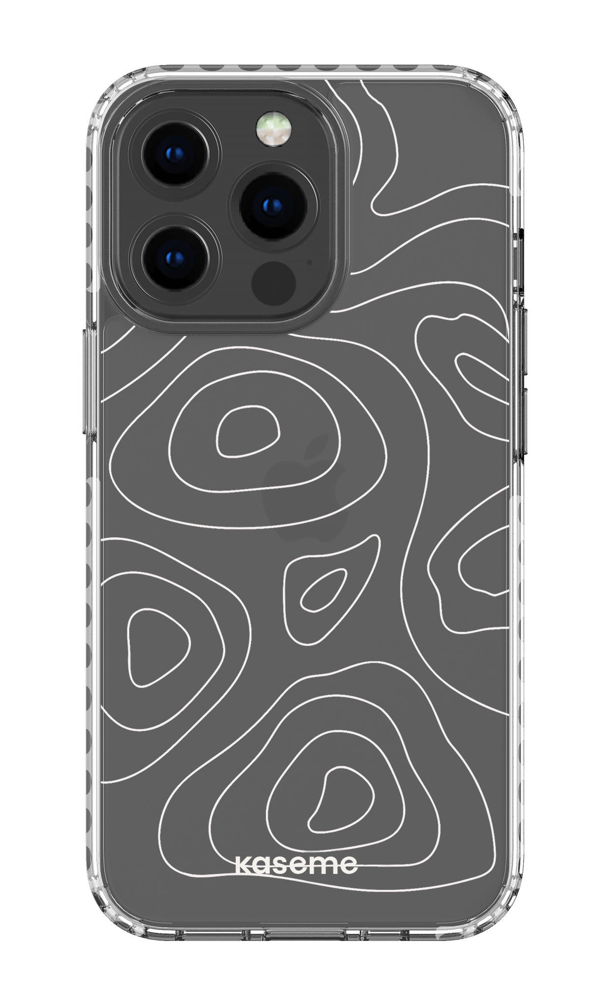 iPhone 13 Pro Clear Case - White Enigma Clear Case -