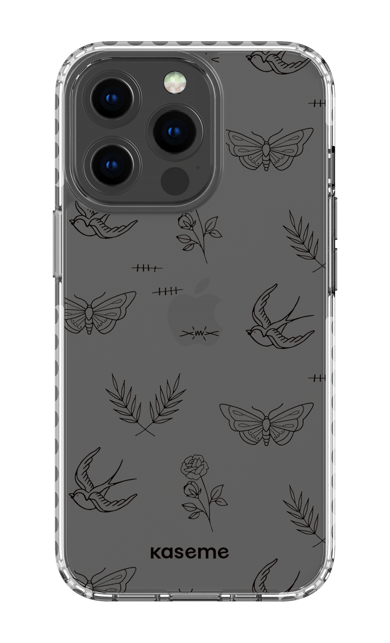 iPhone 13 Pro Clear Case - White Ink clear case -