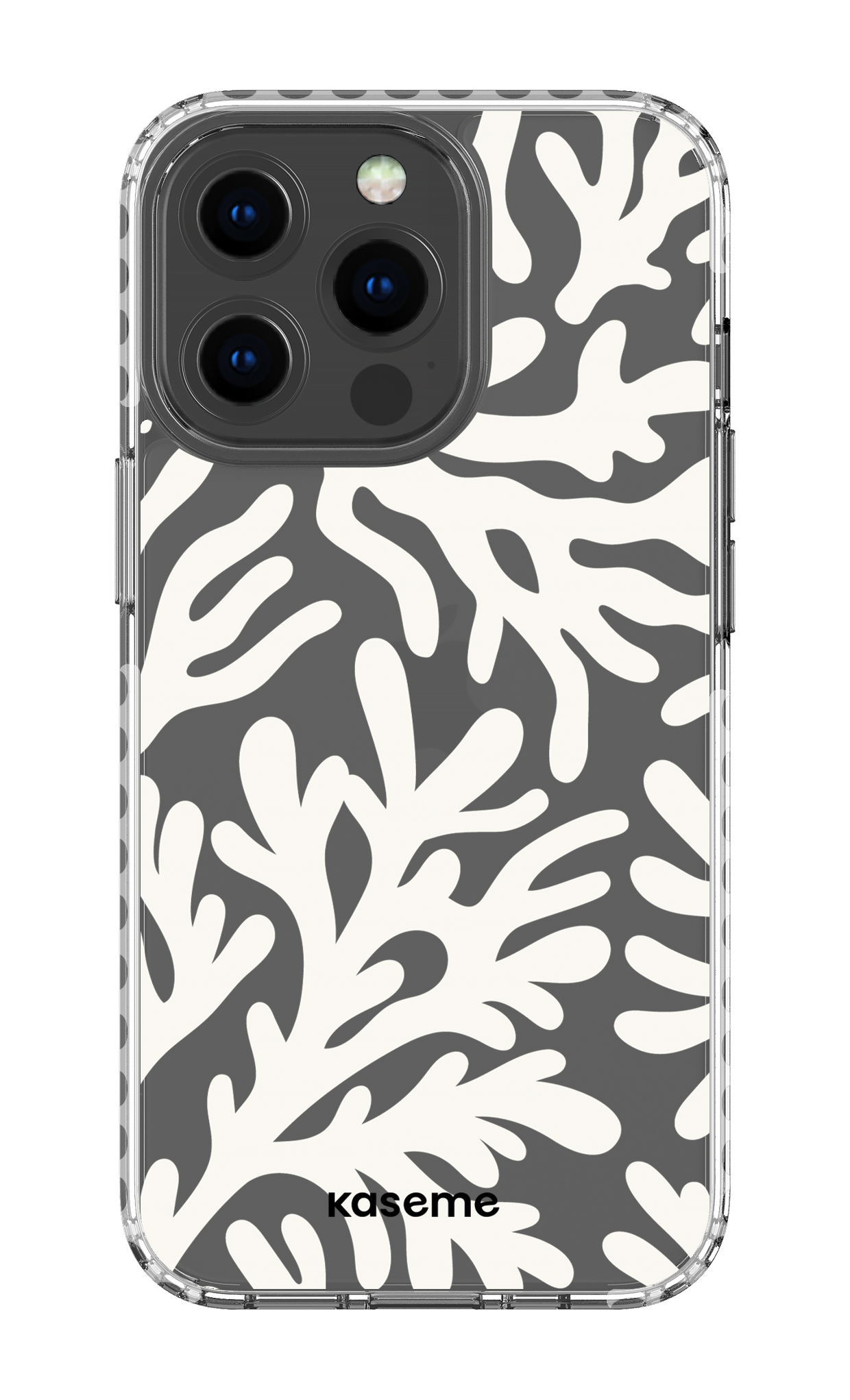 iPhone 13 Pro Clear Case - White Koralia Clear Case -