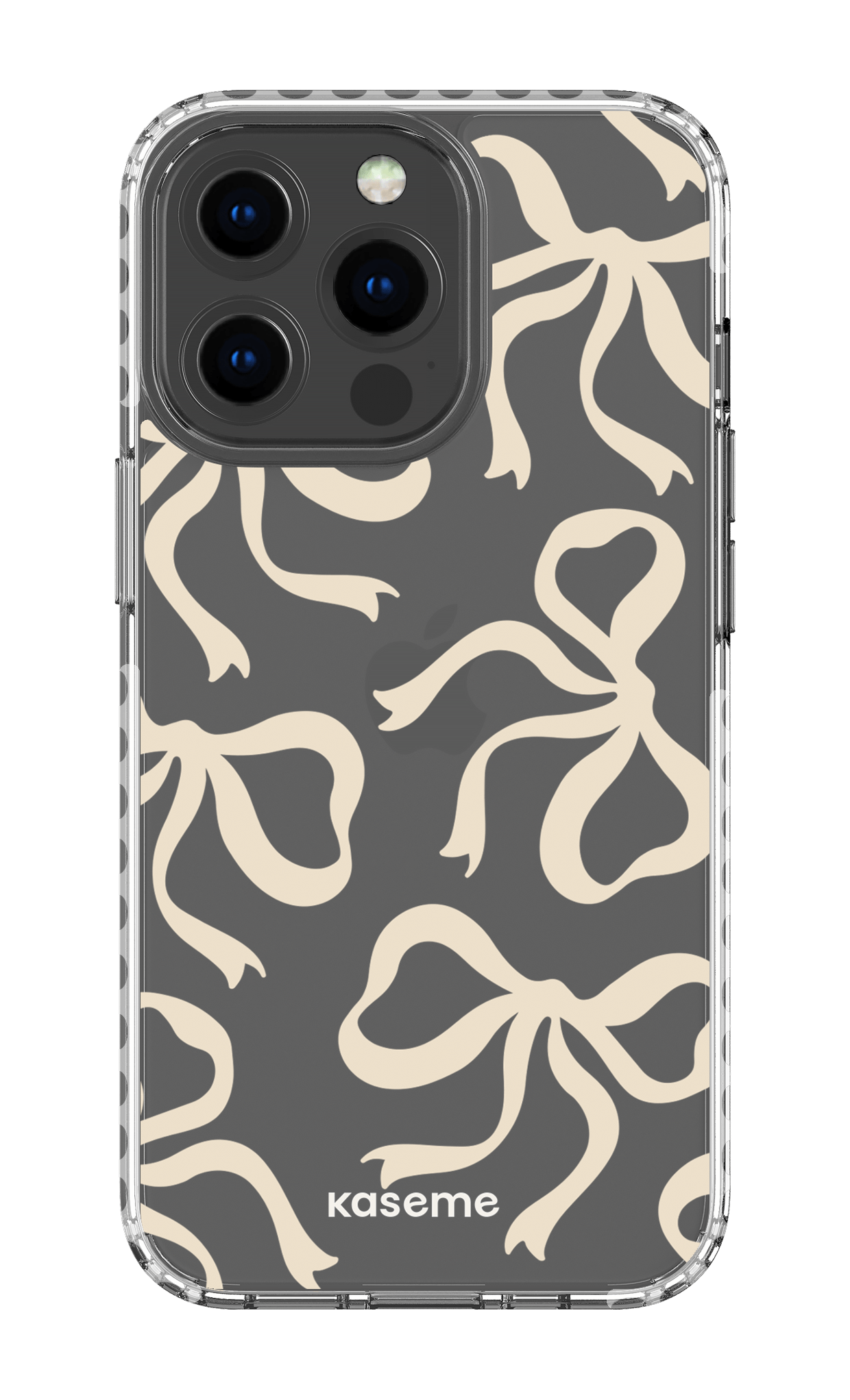 iPhone 13 Pro Clear Case - White Lace Clear Case -