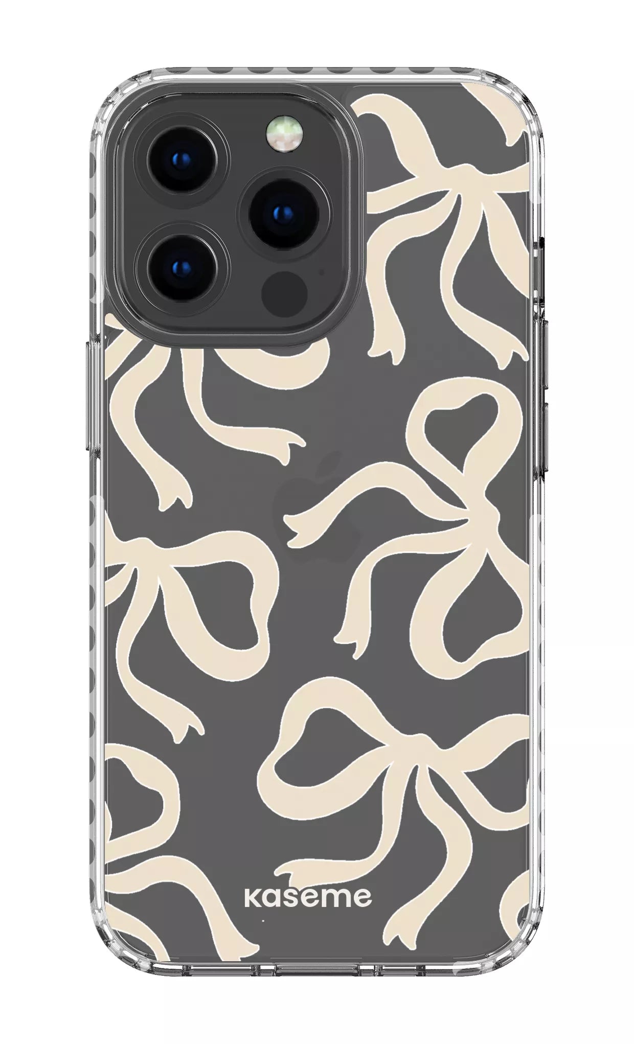 iPhone 13 Pro Clear Case - White Lace Clear Case -