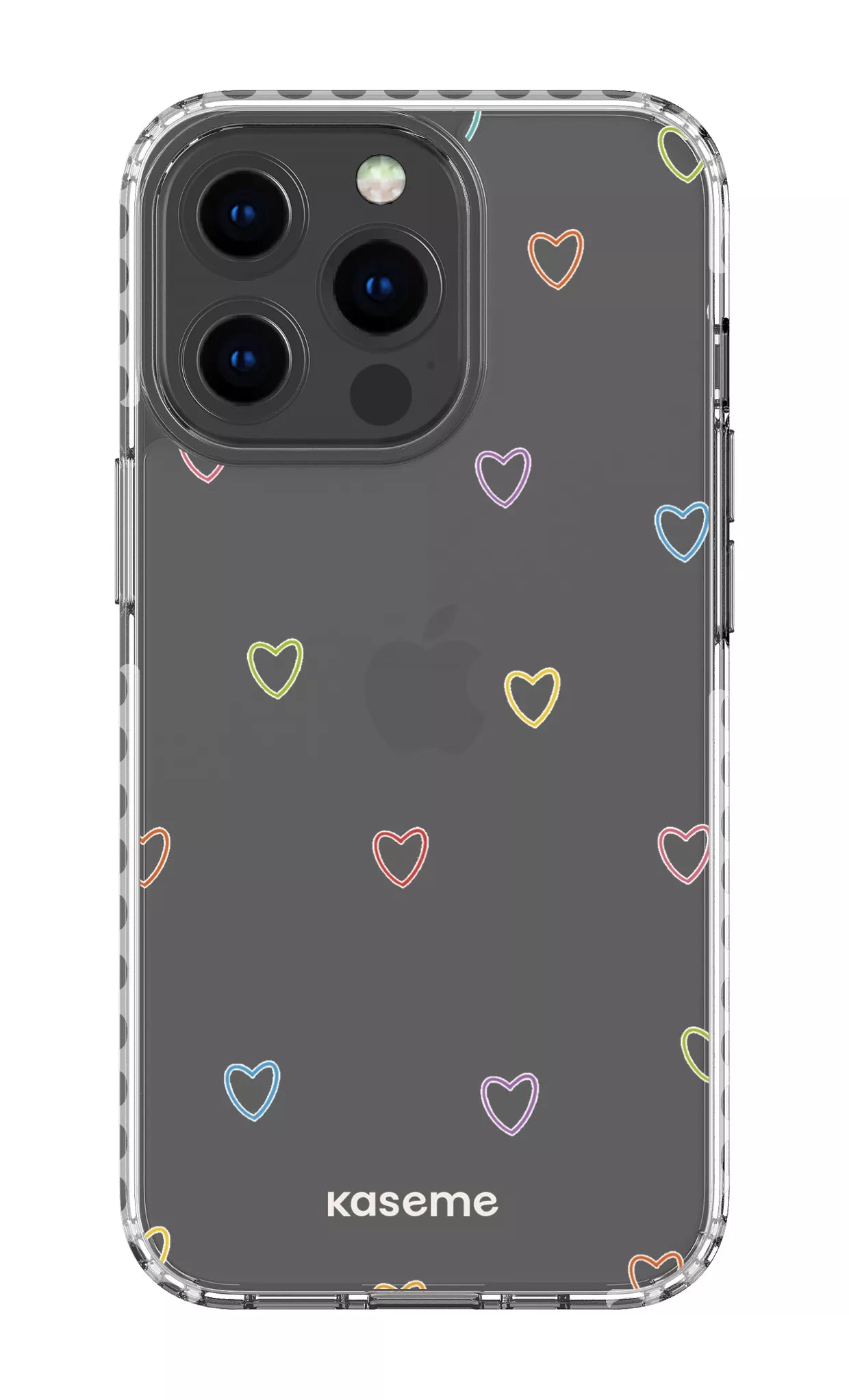 iPhone 13 Pro Clear Case - White Love Wins Clear Case -