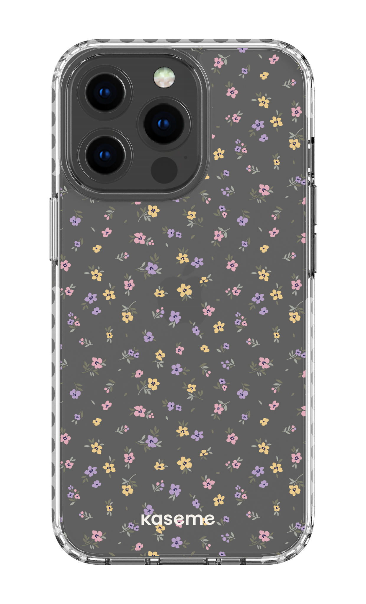 iPhone 13 Pro Clear Case - White Porcelain Blossom Clear Case -