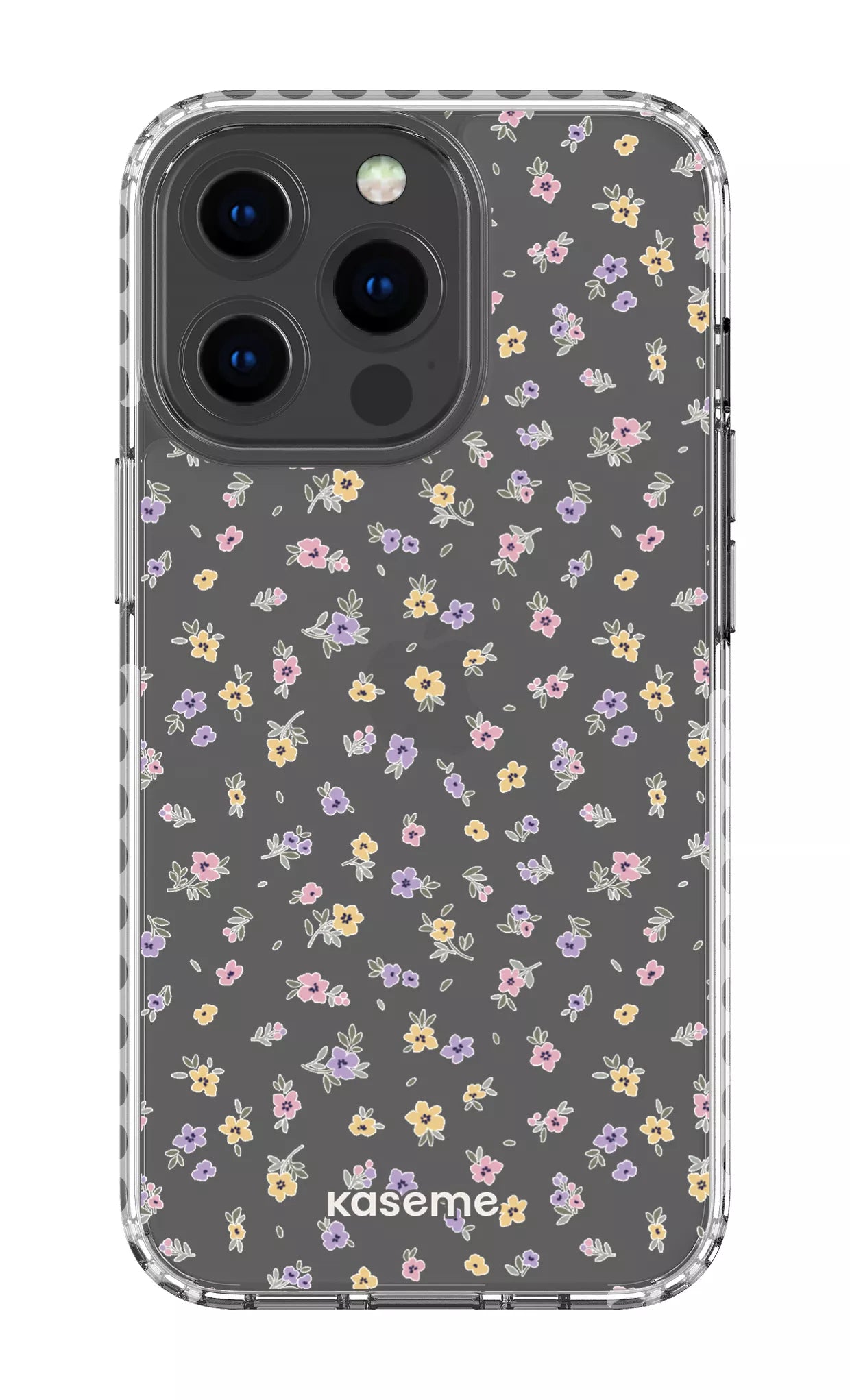 iPhone 13 Pro Clear Case - White Porcelain Blossom Clear Case -
