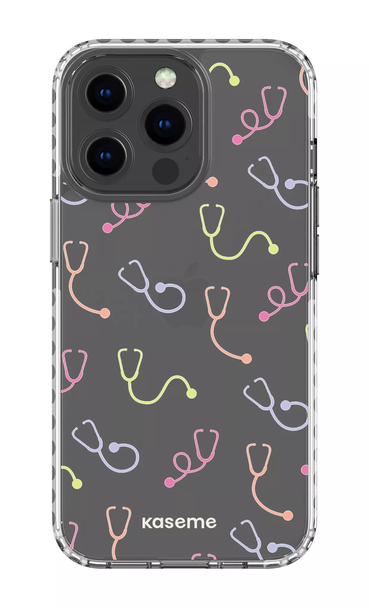 iPhone 13 Pro Clear Case - White Pulse Clear Case -